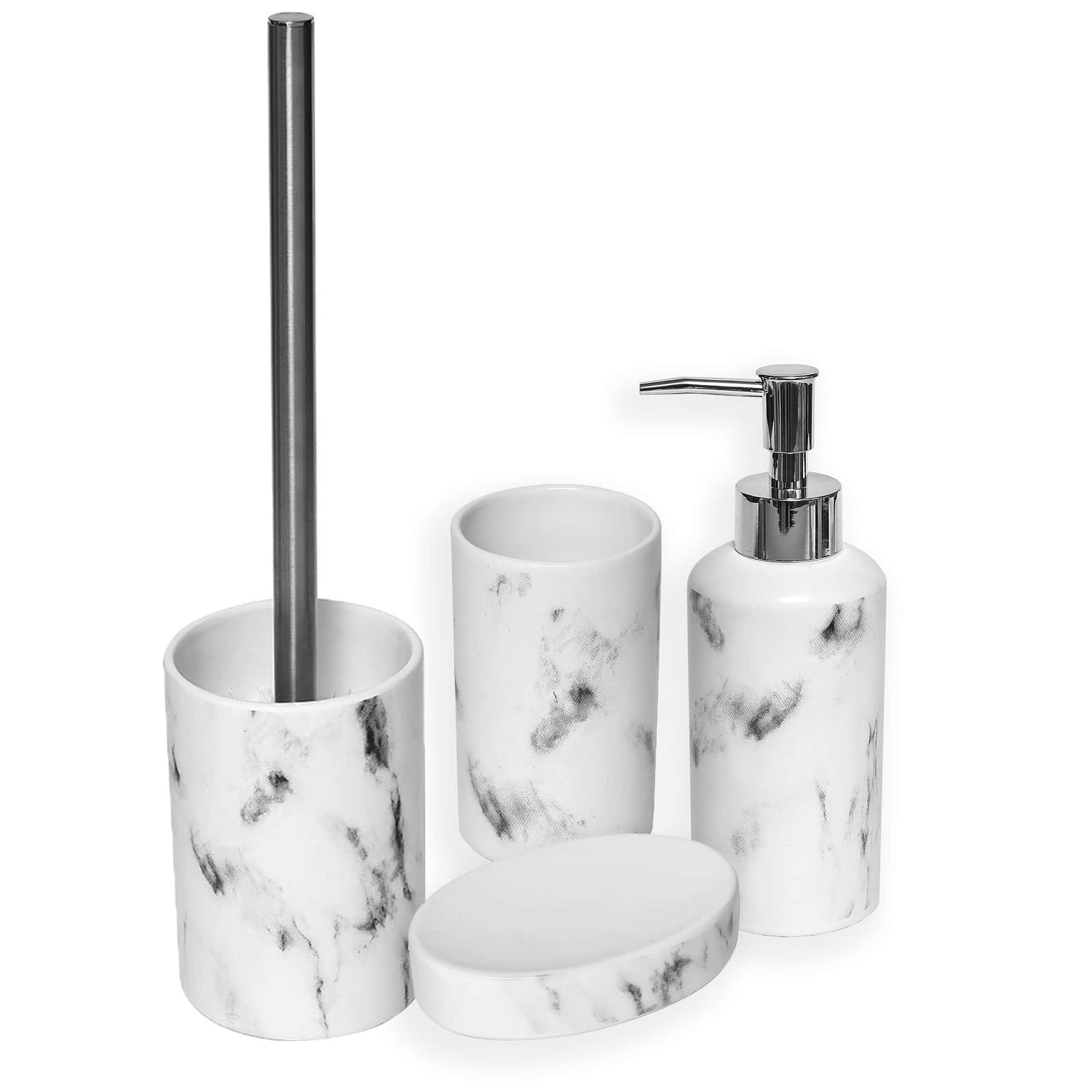 EVIDECO FRENCH HOME GOODS SET4MARBLE-6182 Bathroom-Accessories - View #5