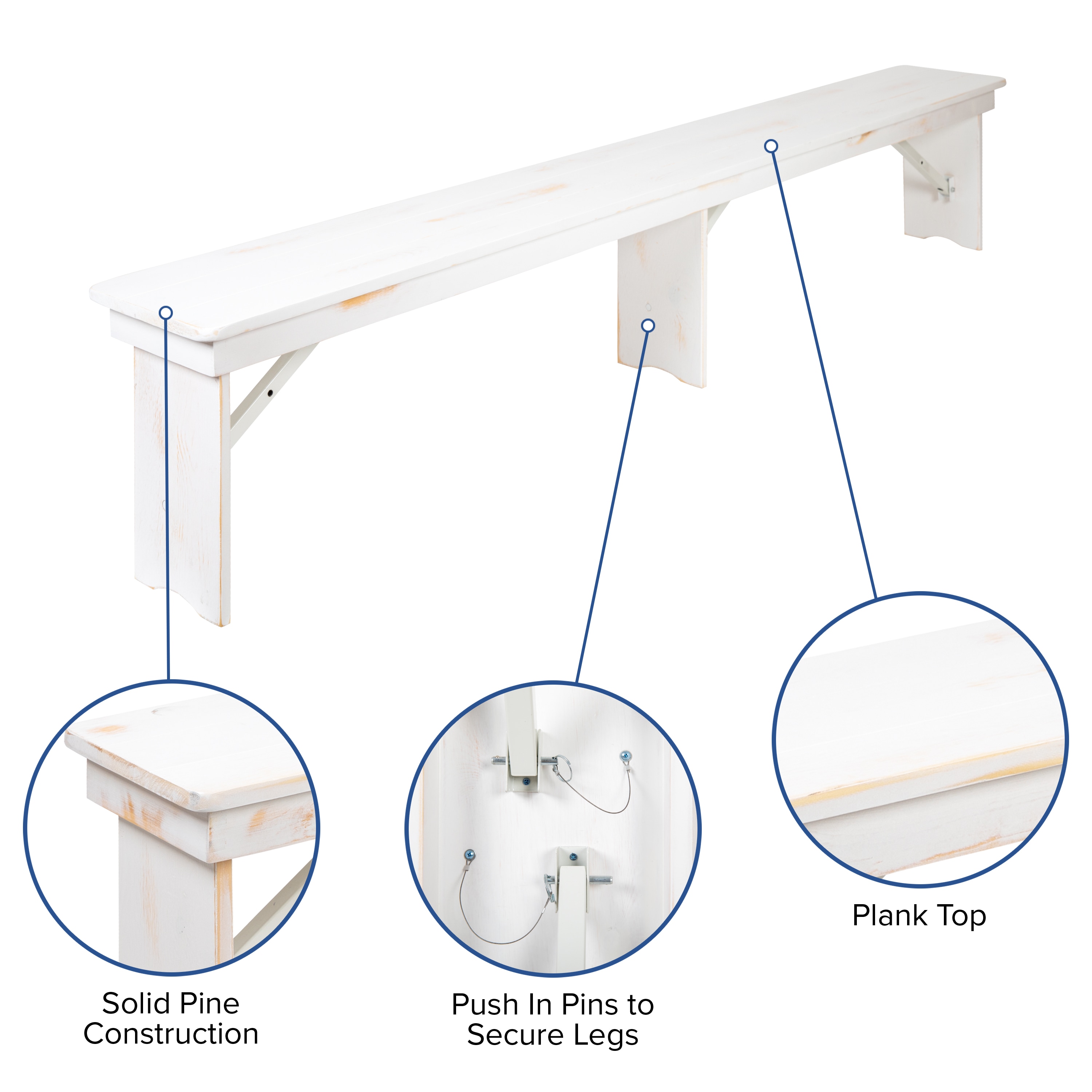 Flash Furniture 889142563631 Dining-Benches - View #5