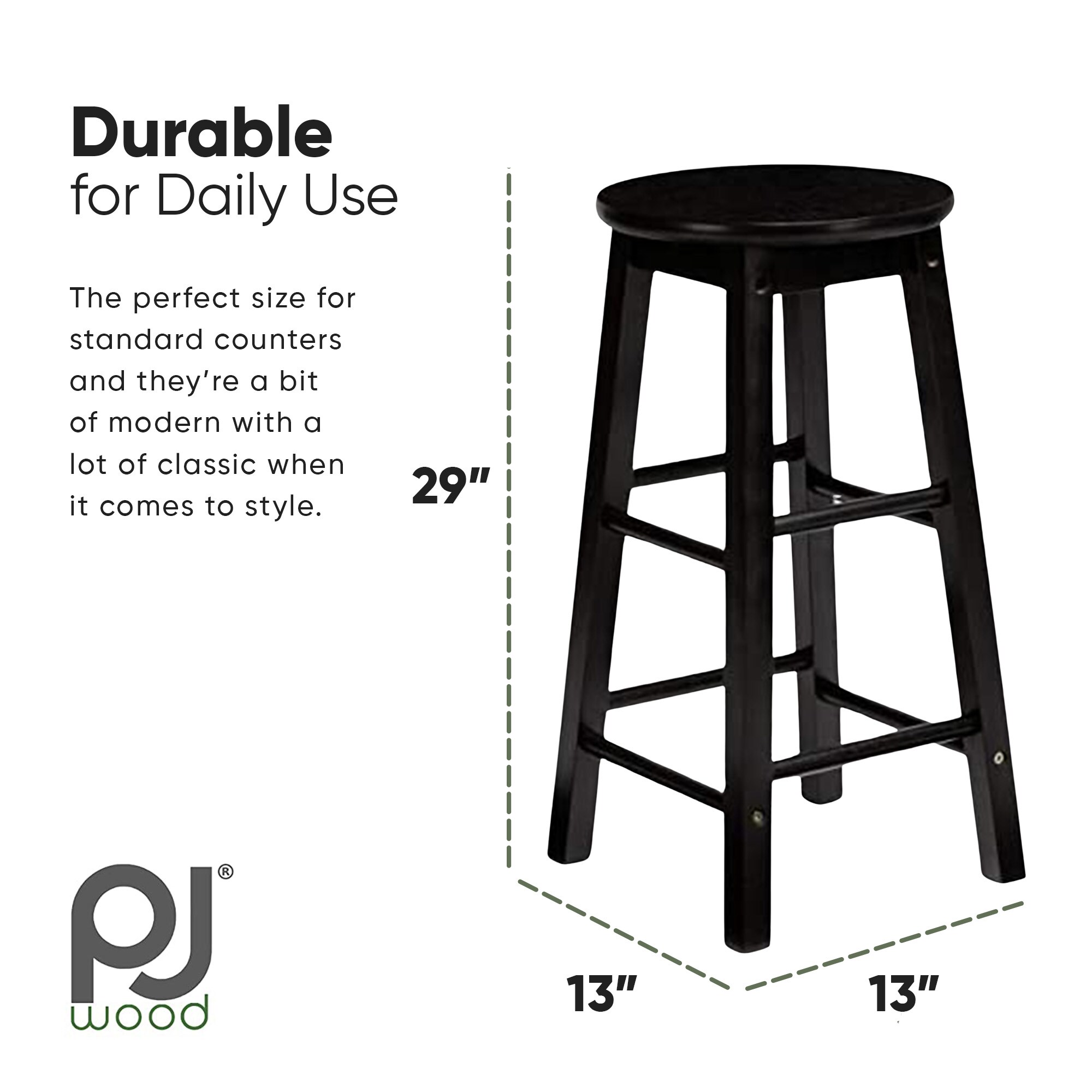 PJ Wood 304515 stools - View #2