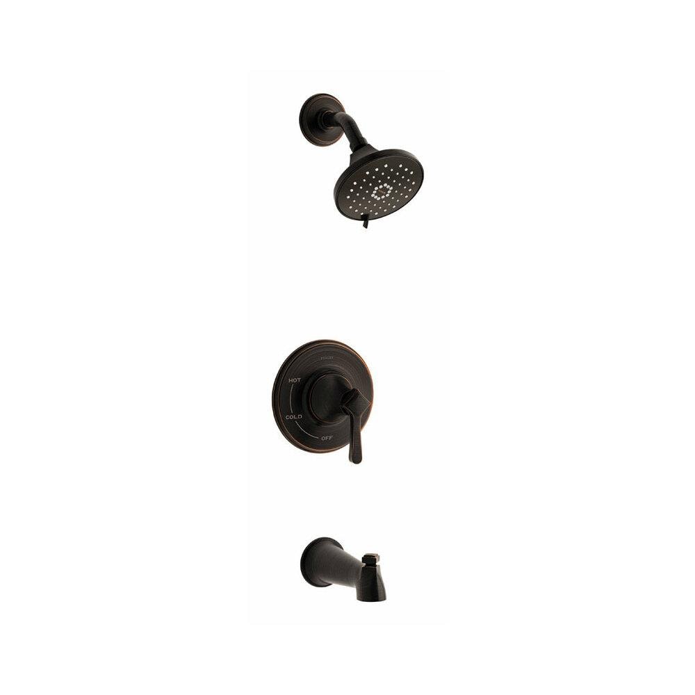 KOHLER ACHR136654 Georgeson 1 Handle Tub and Shower Faucet Oil Rubbed Bronze- Metal