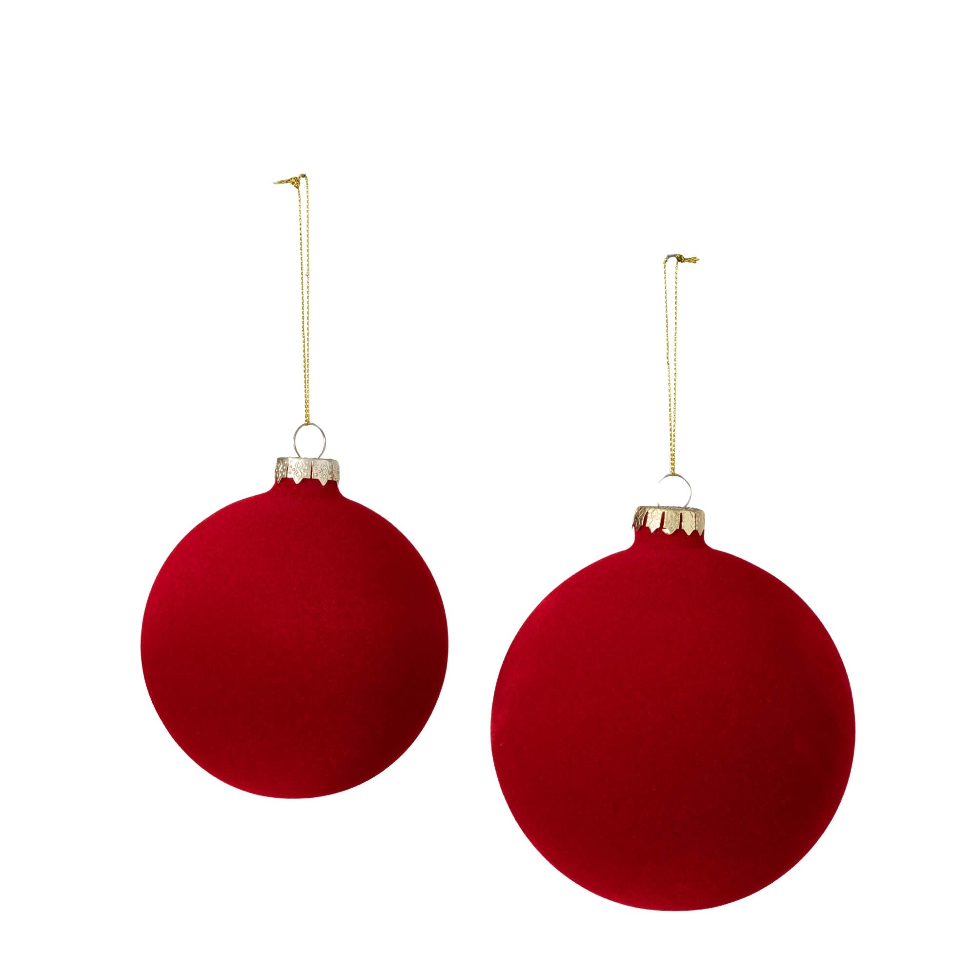 Sullivans OR10841 RE 2 -Pack Red Ball Standard Indoor Ornament set