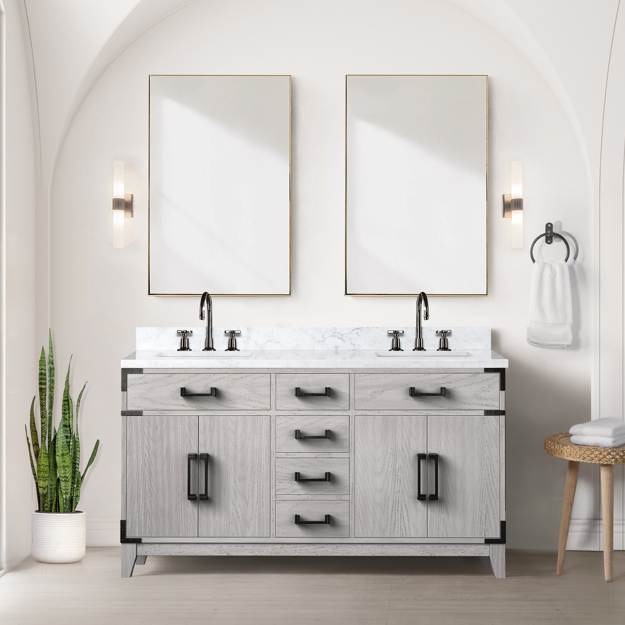 Lexora LVW60DM110 Bath-Vanity-Combo - View #3