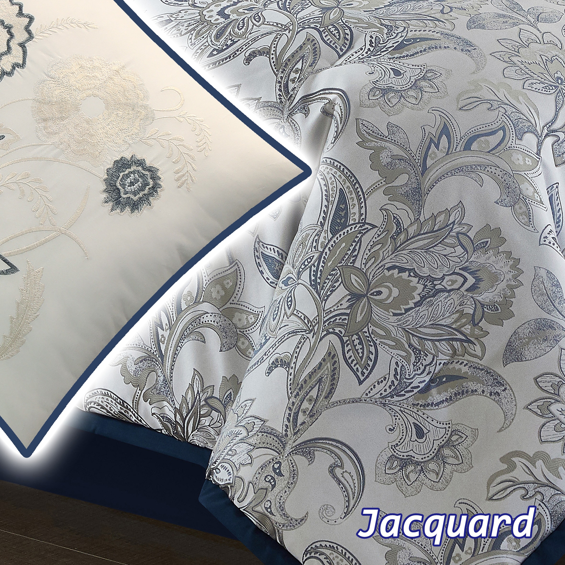 Nanshing ELISIA7-Q-NAVY bedding - View #2