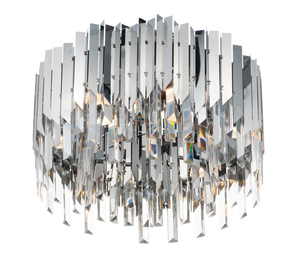 Maxim Lighting 40300BCPC Paramount 6-Light 18-in Polished Chrome LED Flush Mount Light