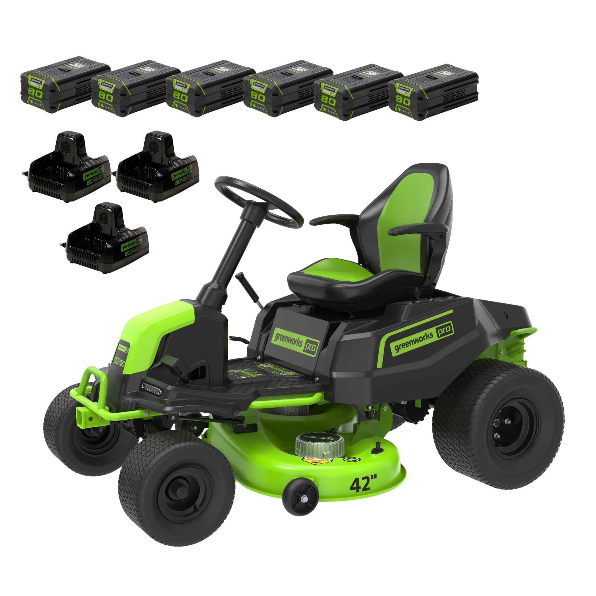 Greenworks electric riding mower sale