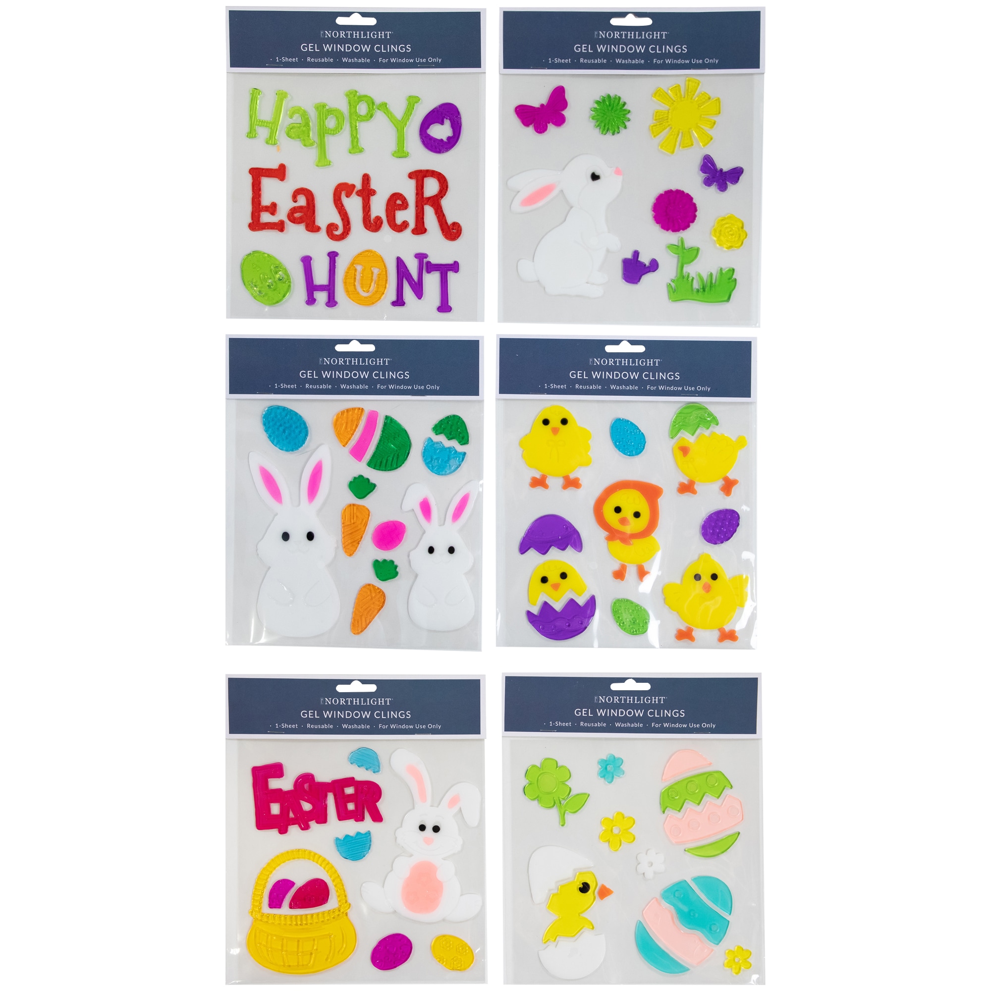 Northlight 35711921 9.5-in H Easter Window cling