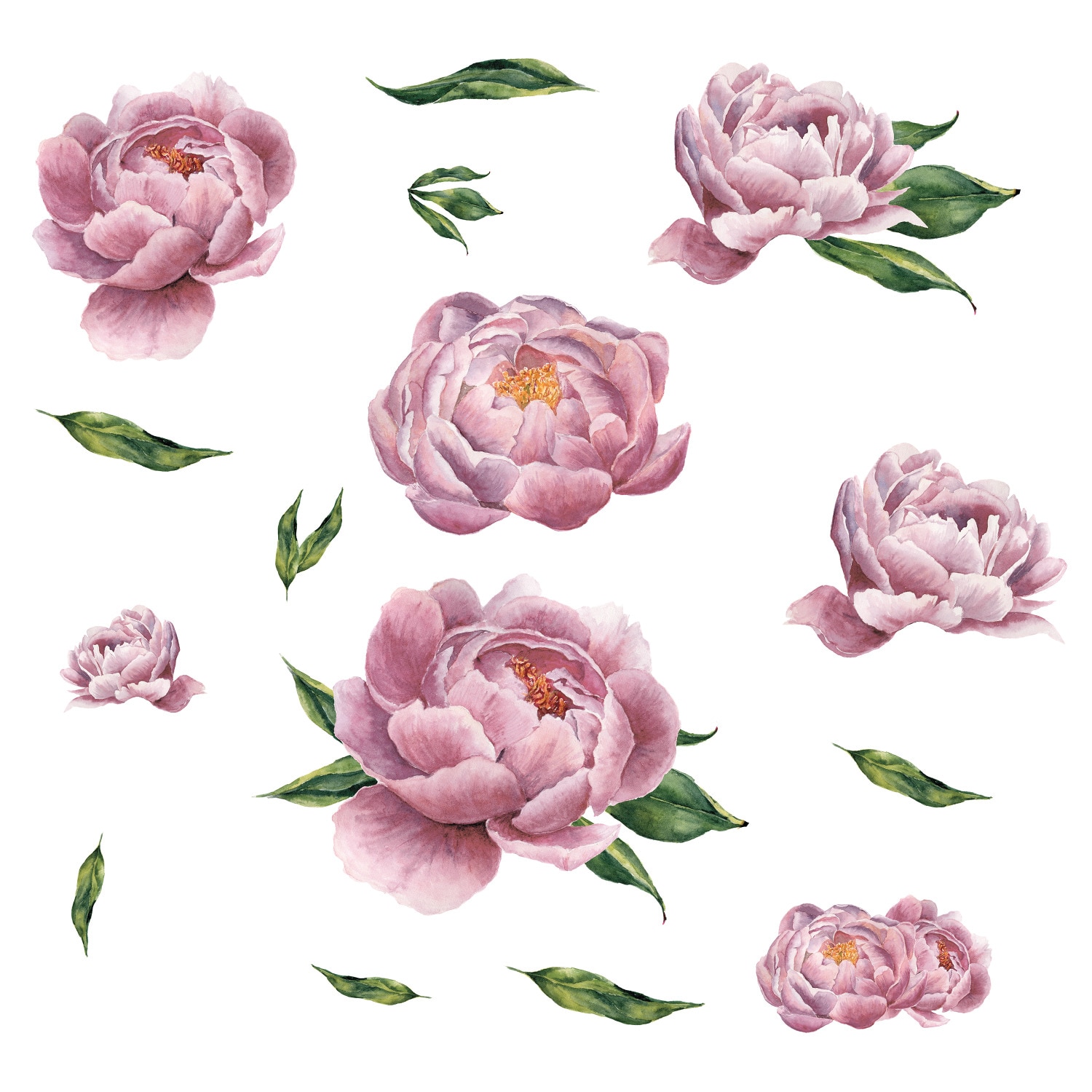 RoomMates RMK3893GM 17.2-Inches W x 23.5-Inches H Self-adhesive Pink Floral Wall Decal