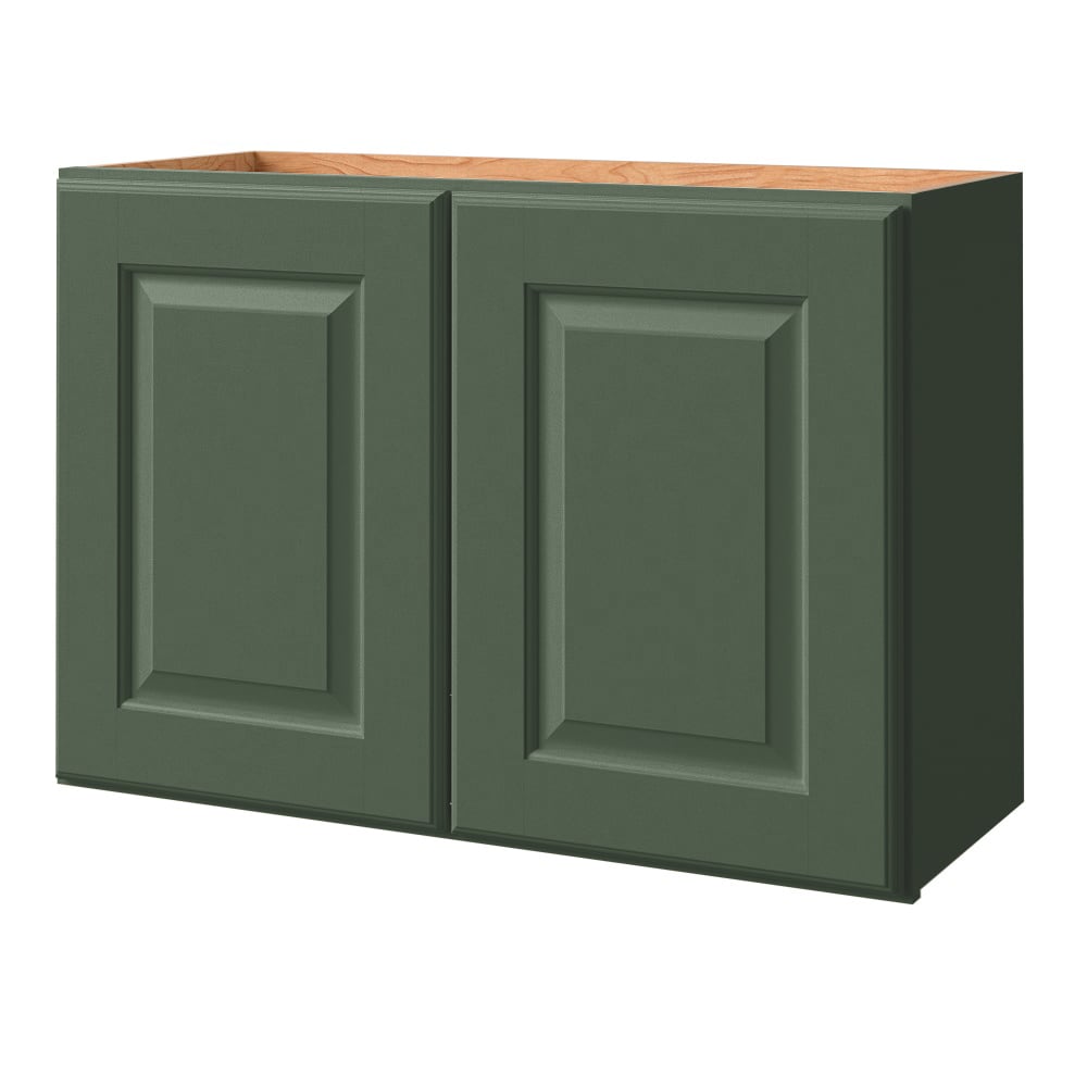 allen + roth 832MT Marston 30-in W x 21-in H x 12-in D Sage Wall Fully assembled Cabinet Raised Panel