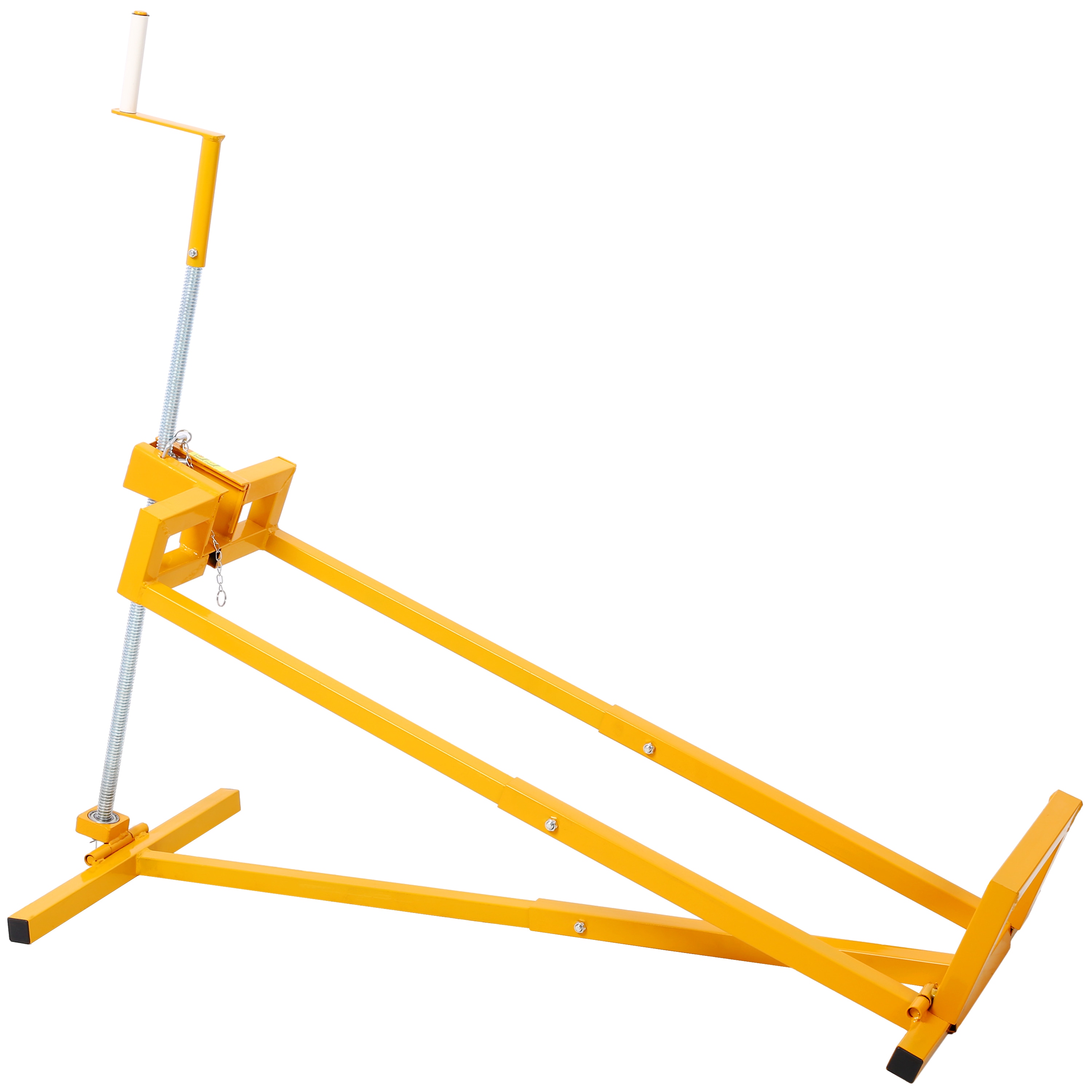 Easy Lawn Mower Lift 800 Lbs Capacity for Riding Tractors Ride on Mower 45 Tilt Adjustable Yellow