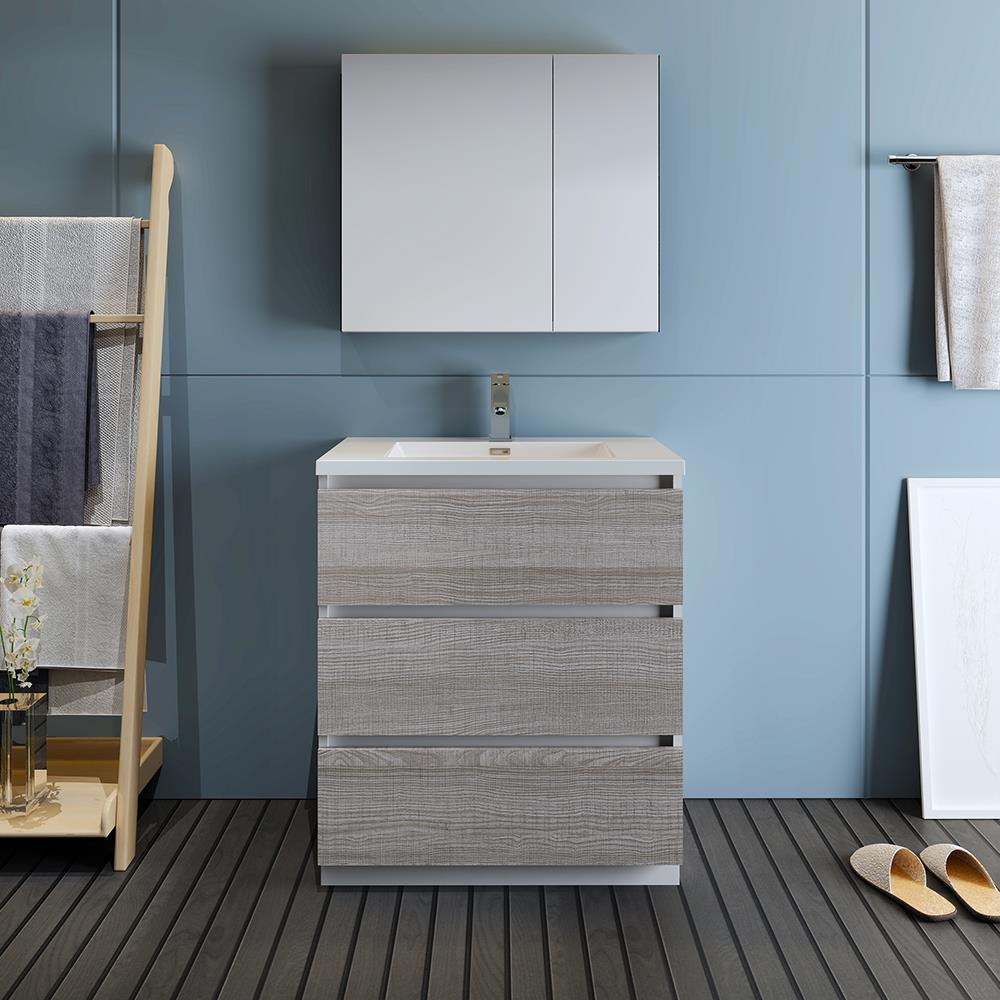Fresca FVN9330HA Bath-Vanity-Combo - View #2