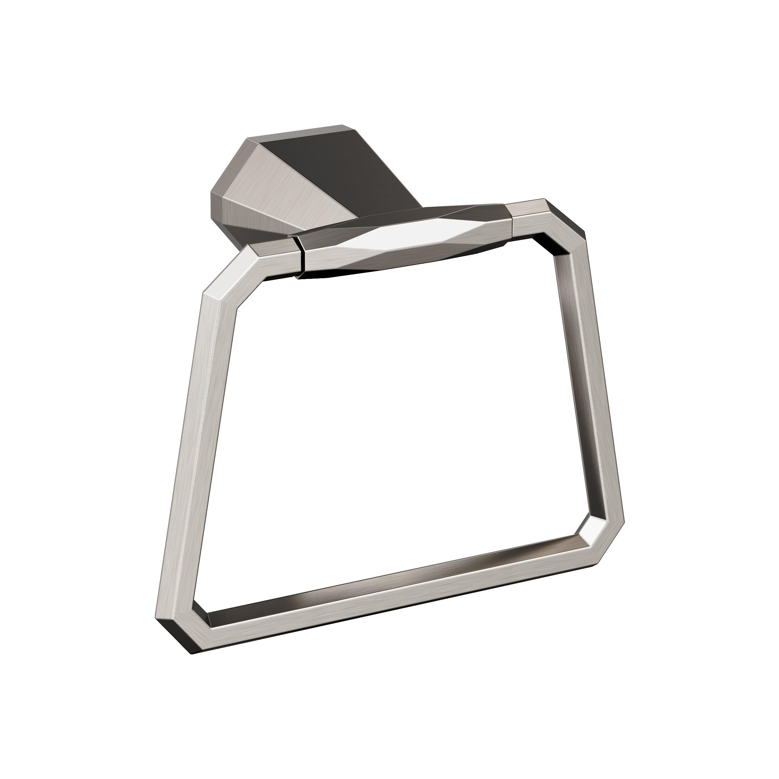 Amerock BH36042G10 St. Vincent Brushed Nickel Wall mount Single Towel Ring