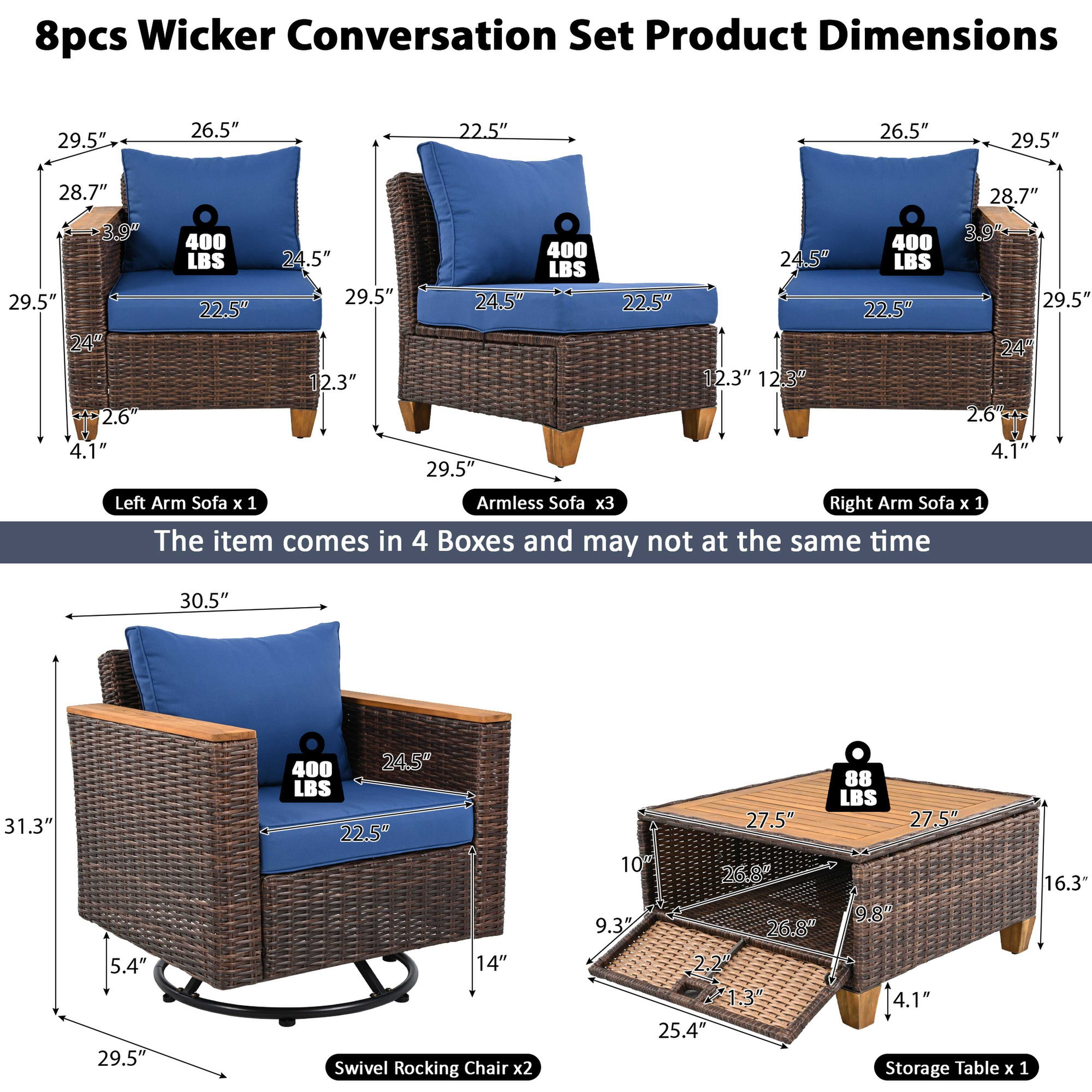 BABOOM BOM-005016E-OR Patio-Conversation-Sets - View #6