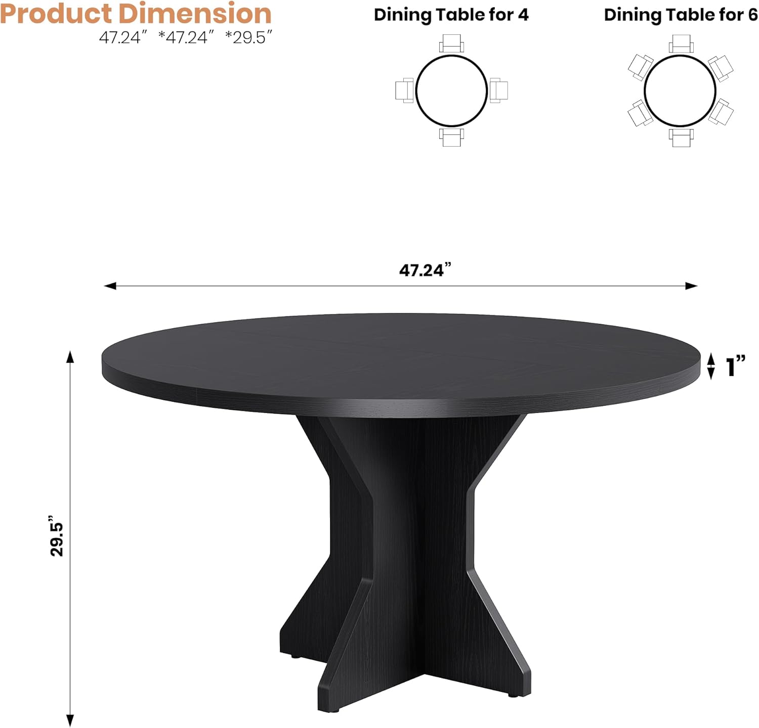 Garvee YYWPHK36JYC6TW Dining-Tables - View #2