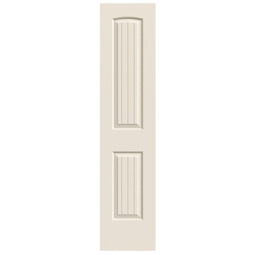 JELD-WEN JW225800277 Santa Fe 20-in x 80-in 2-panel Round Top Plank Smooth Hollow Core Primed Molded Composite Slab Door