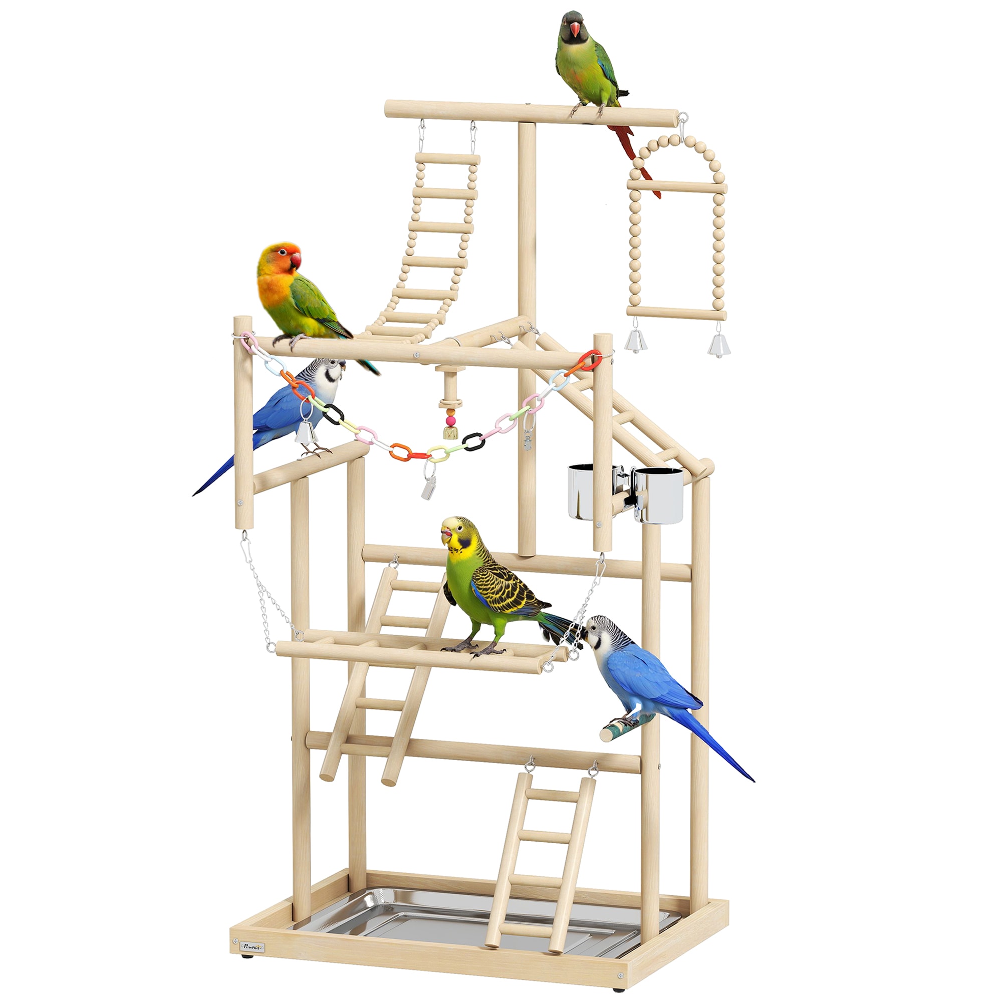 Ten Xoewners Of Parrot With Play Stand And Rope Ladder preview