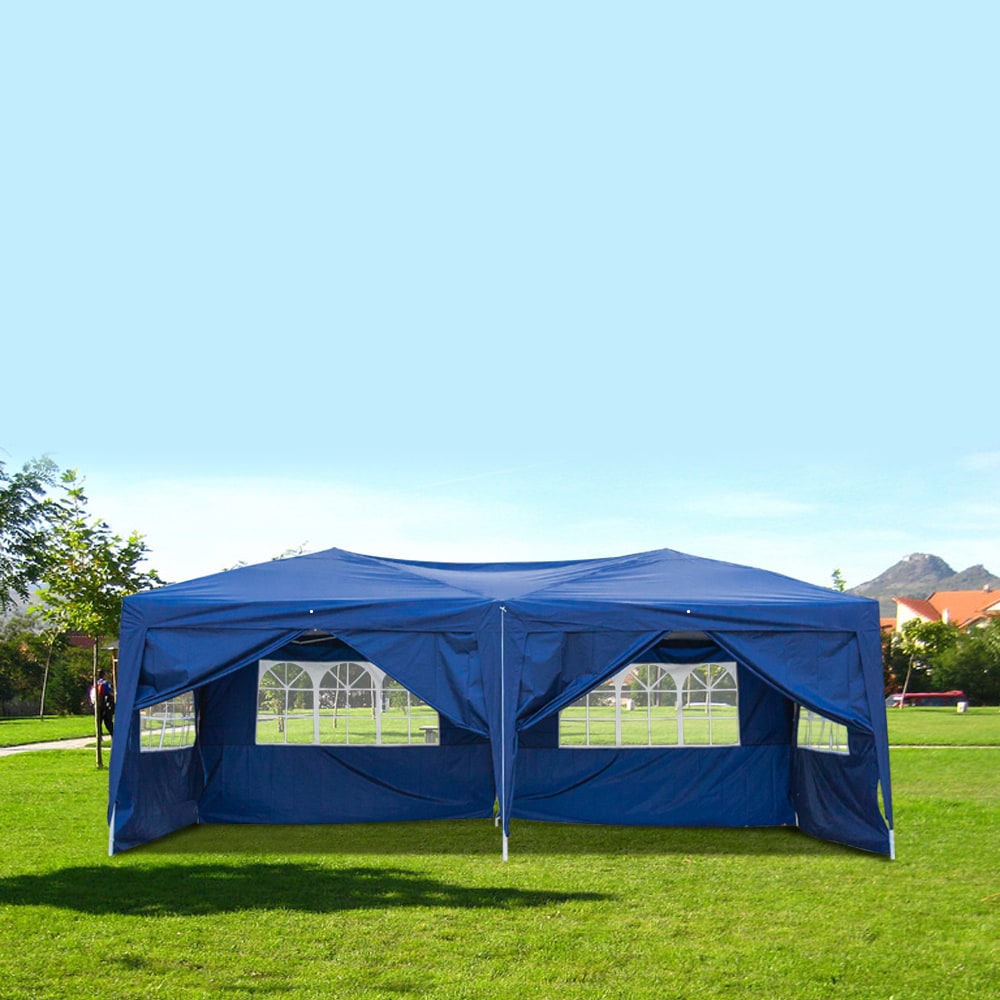 Winado 150558450519 20-ft x 10-ft Rectangle Blue Pop-up Canopy