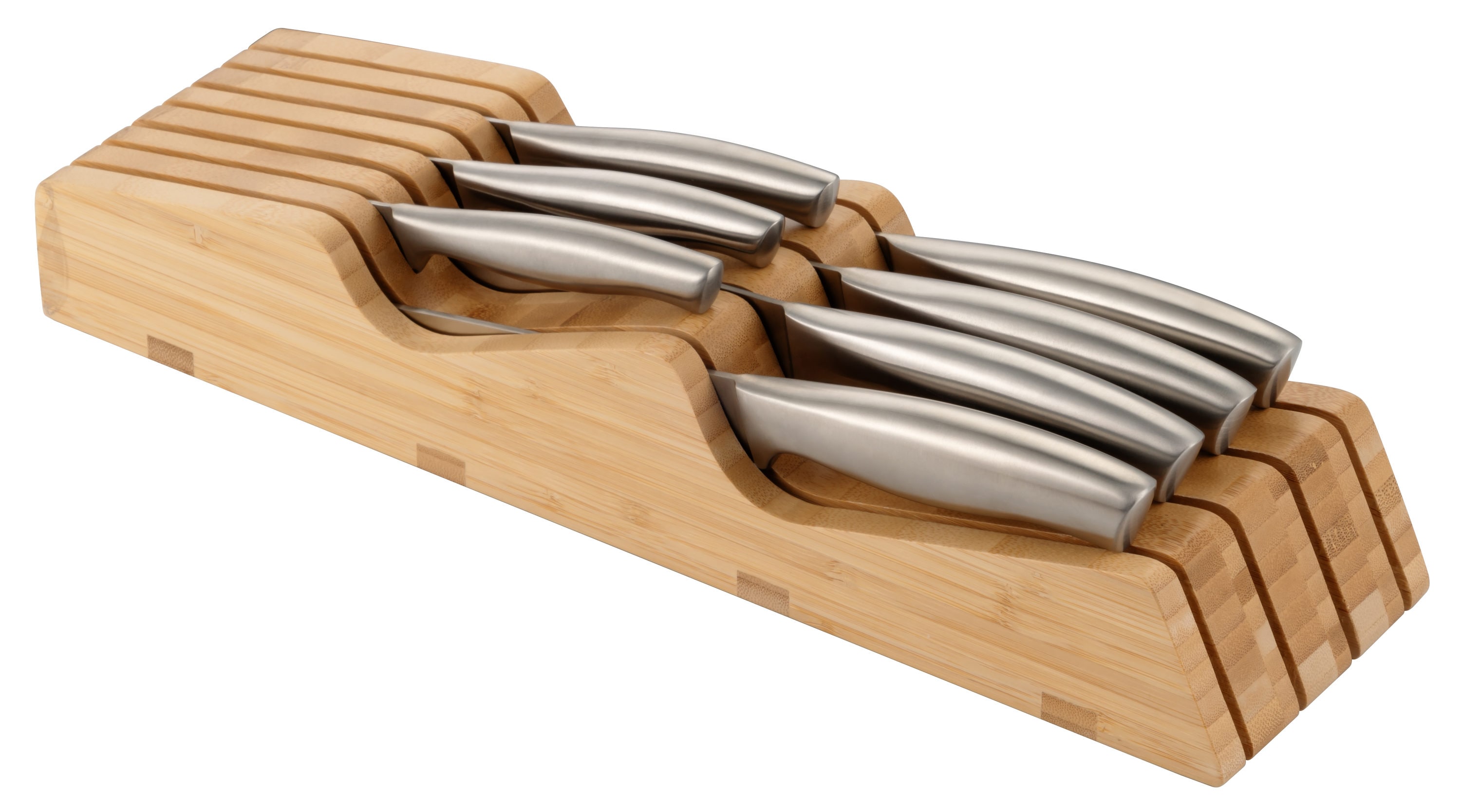 Ozeri Handcrafted 8-Piece Stainless Steel Knife Set - Japanese