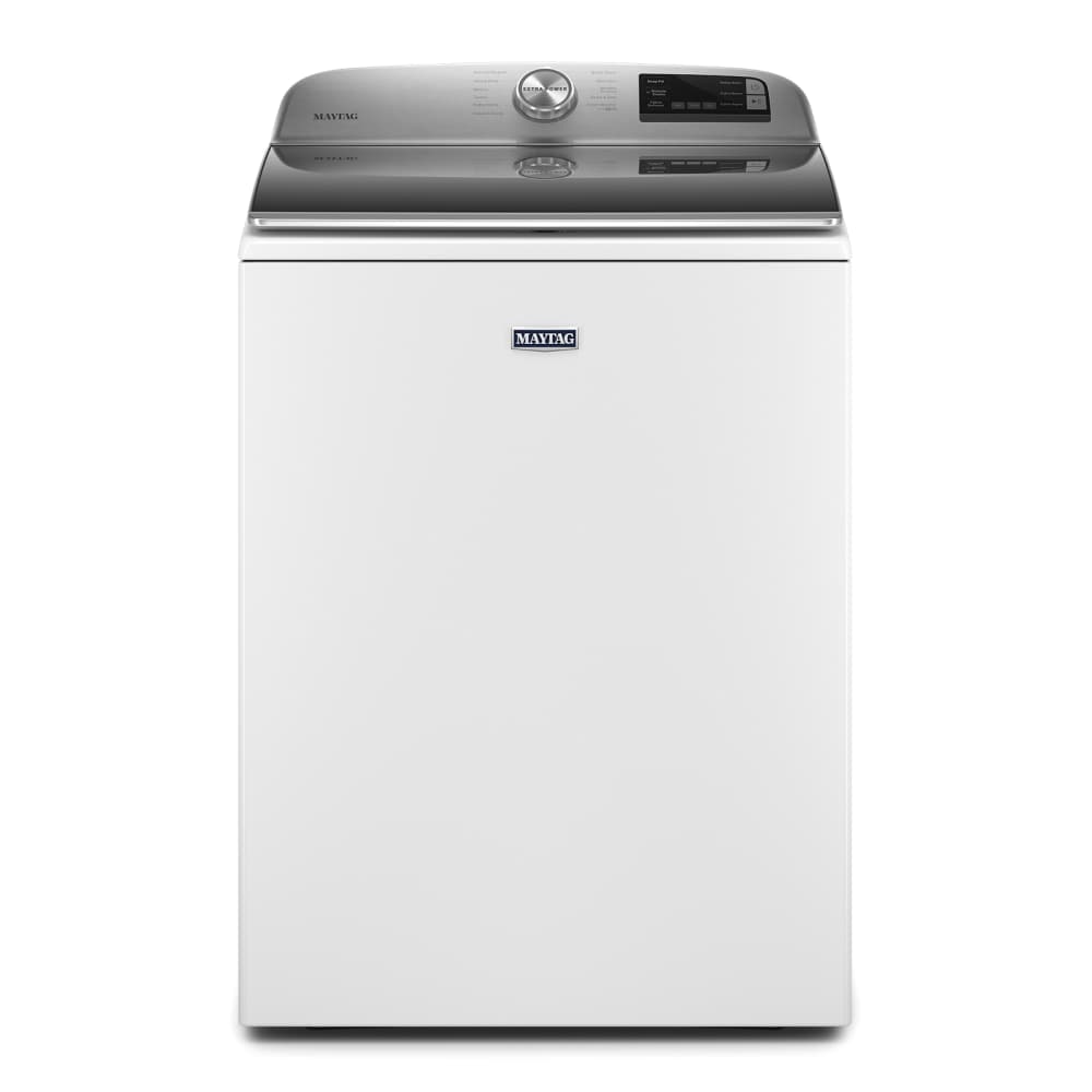 Maytag 4.7-cu ft High Efficiency Agitator Smart Top-Load Washer (White)