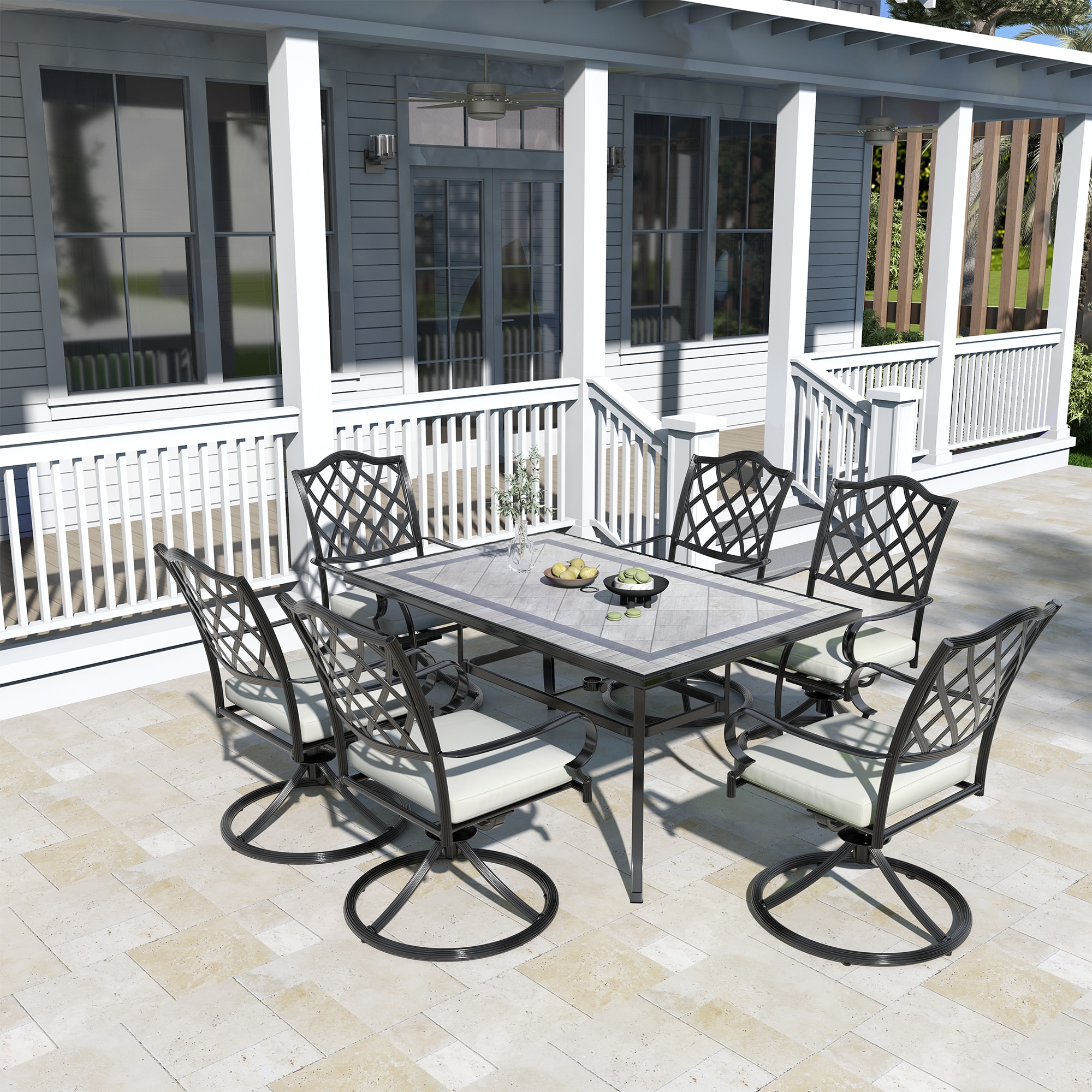 Clihome IVY203-R11-CL Patio-Dining-Sets - View #3