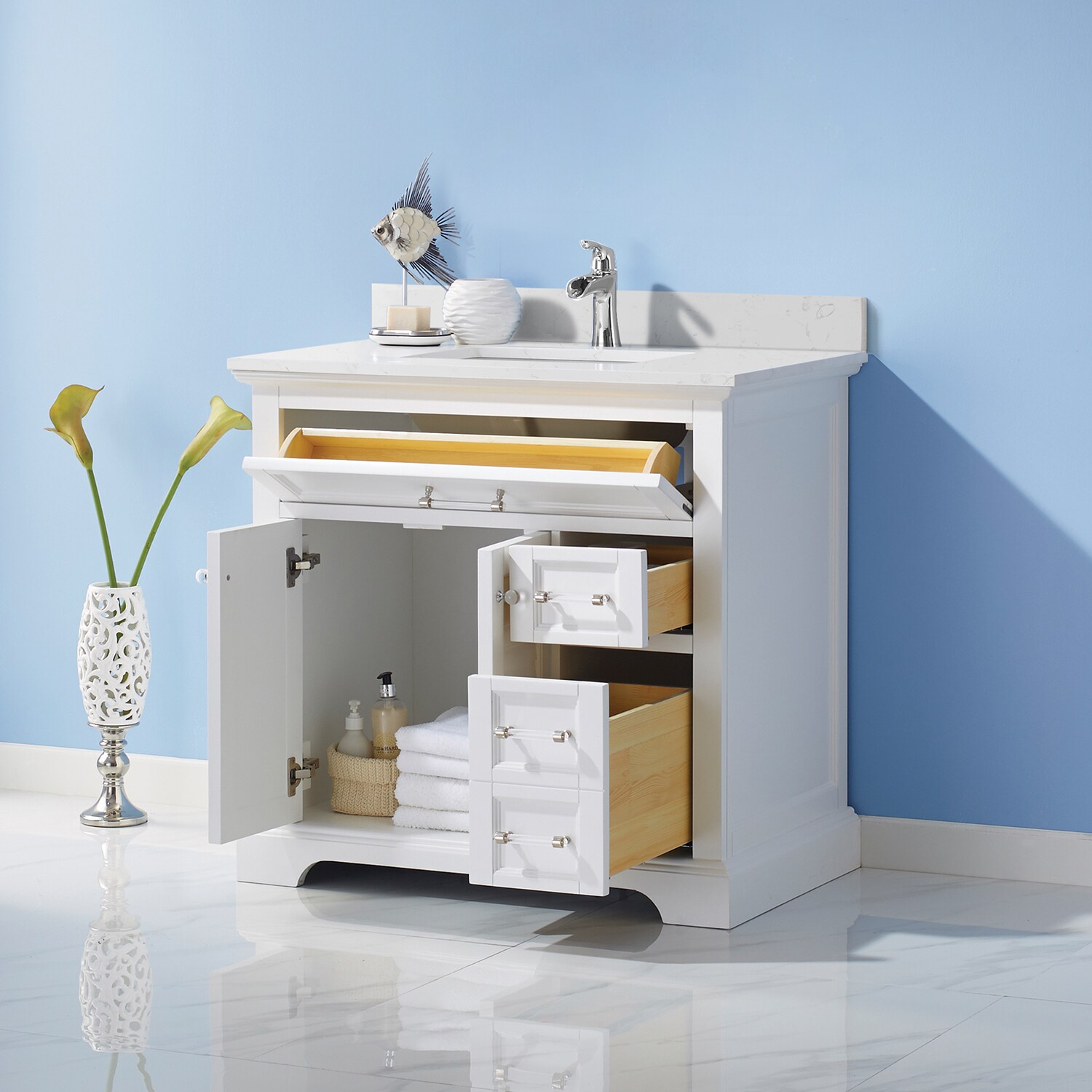 Vinnova 783036-WH-WS-NM Bath-Vanity-Combo - View #3