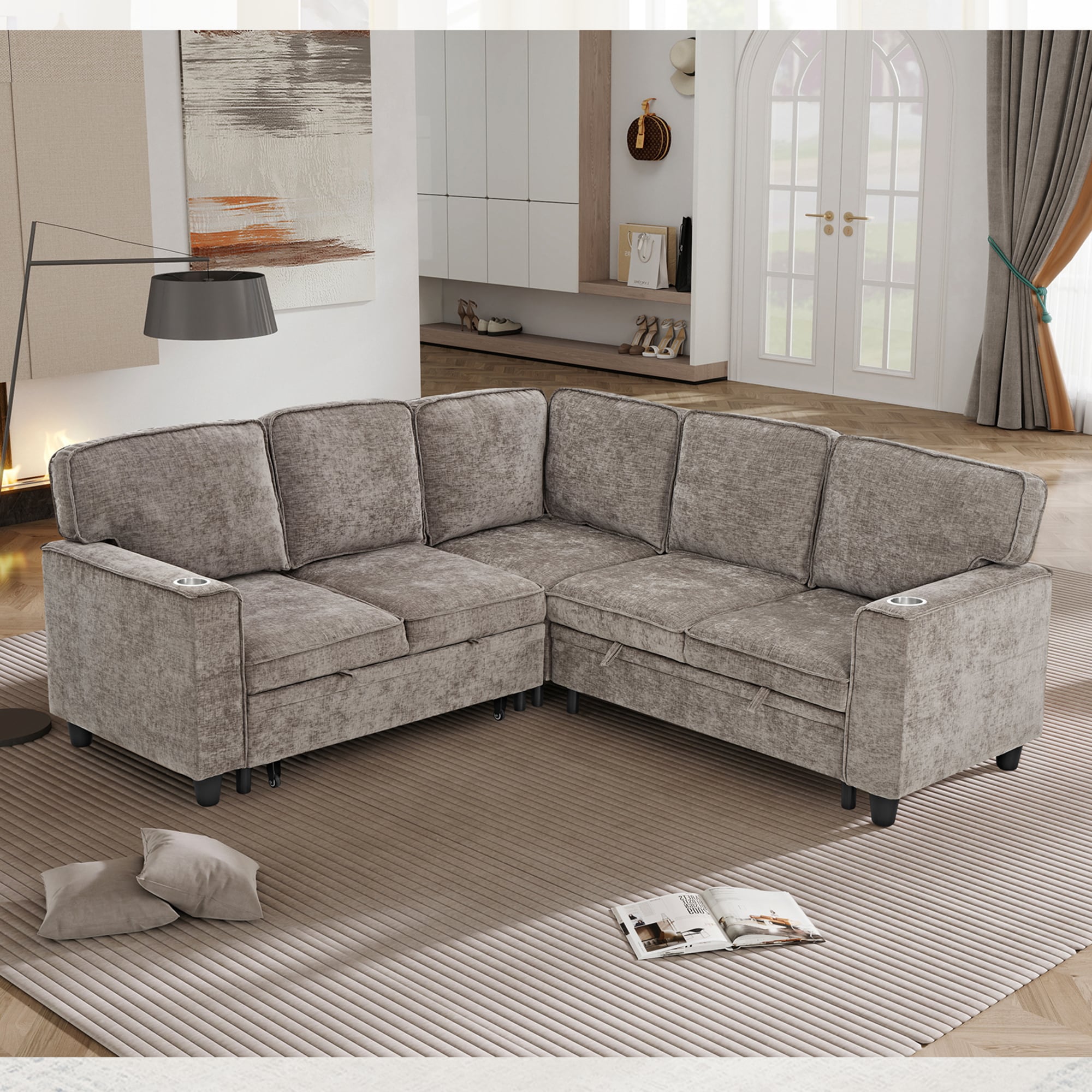 SINOFURN SYA370159GY Sofas-Loveseats - View #4