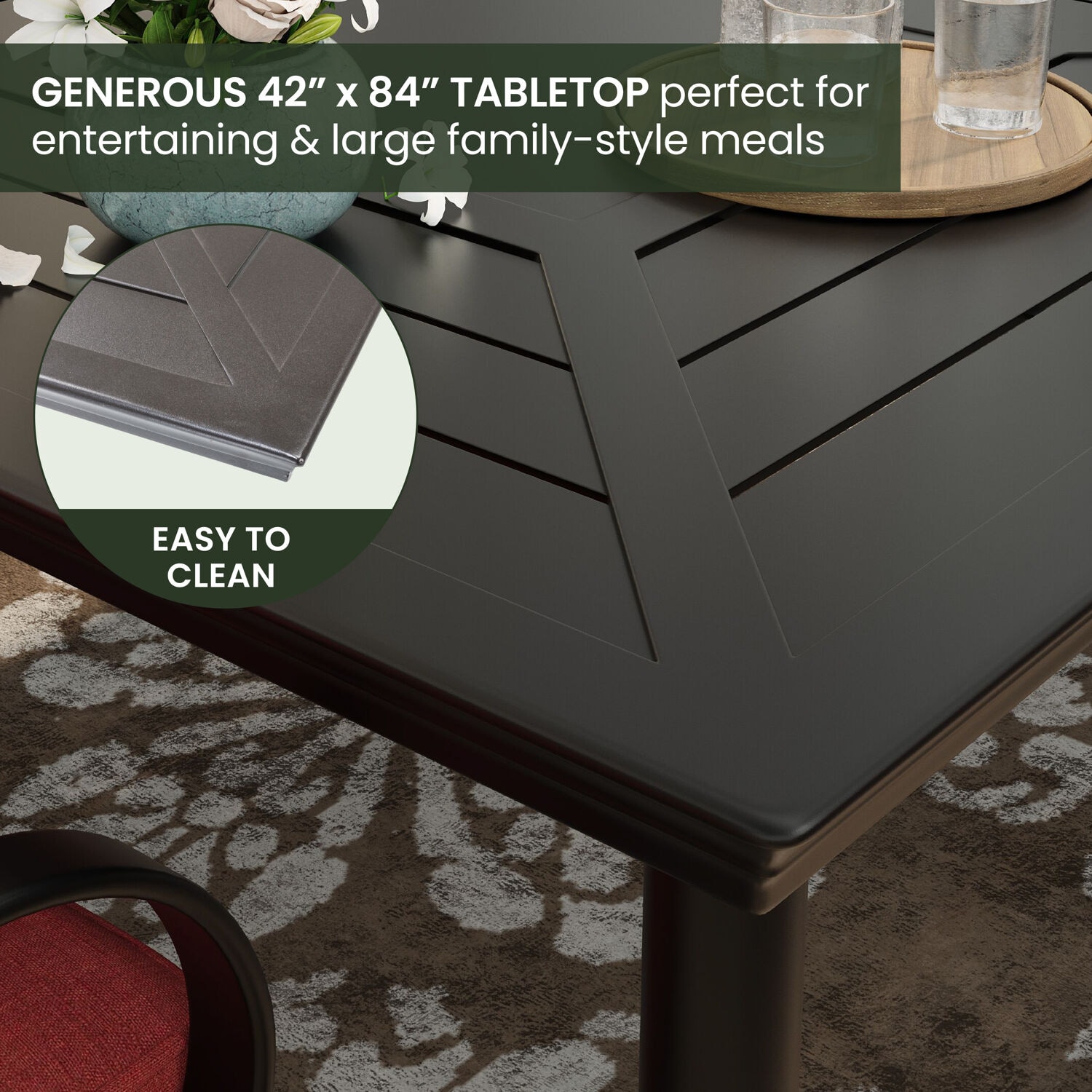 Hanover MCLRDN9PCSW8-CHL Patio-Dining-Sets - View #6