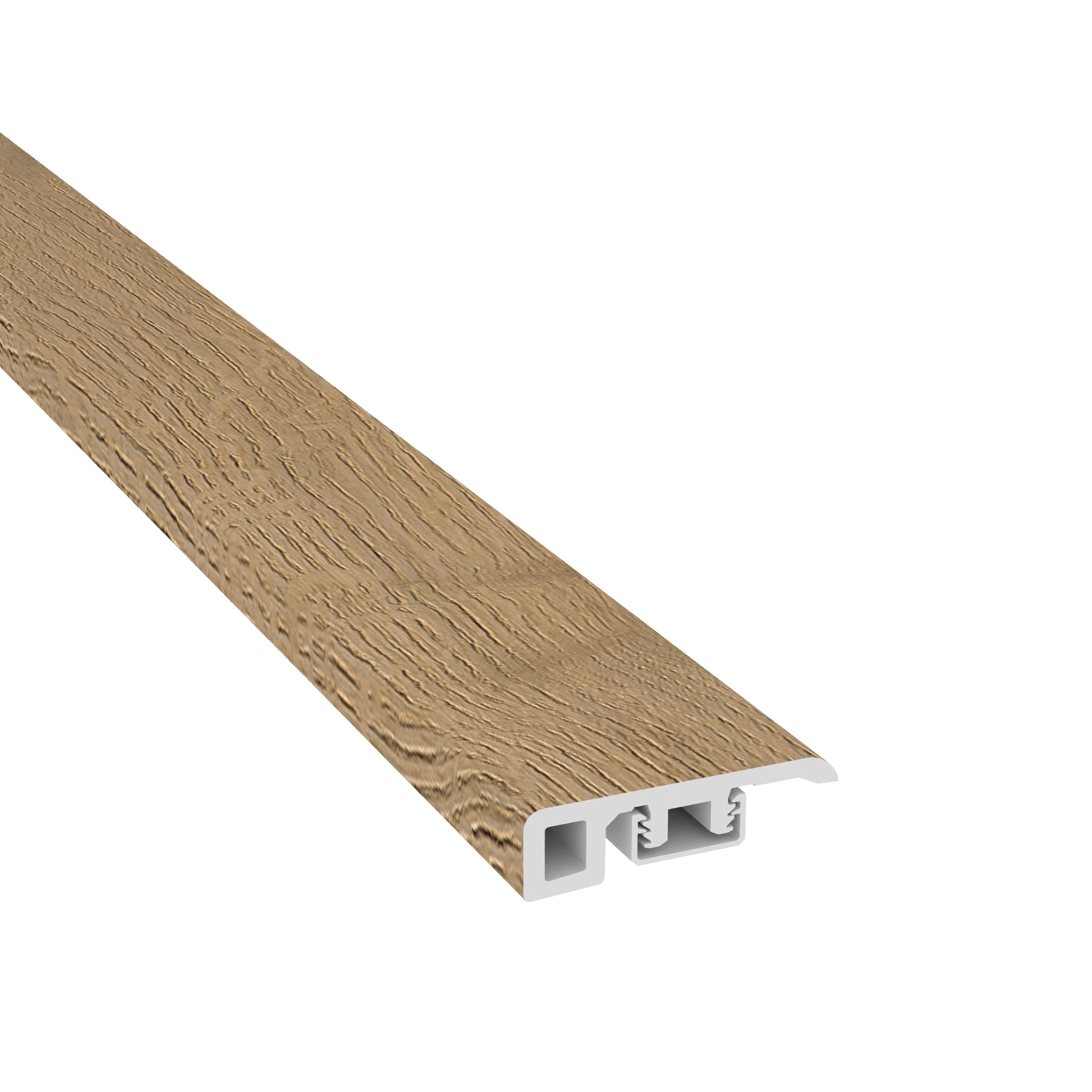 CALI 7903501320 Aliso Almond 2-in T x 4-1/2-in W x 72.83-in L Vinyl Stair Nosing Floor Moulding Trim
