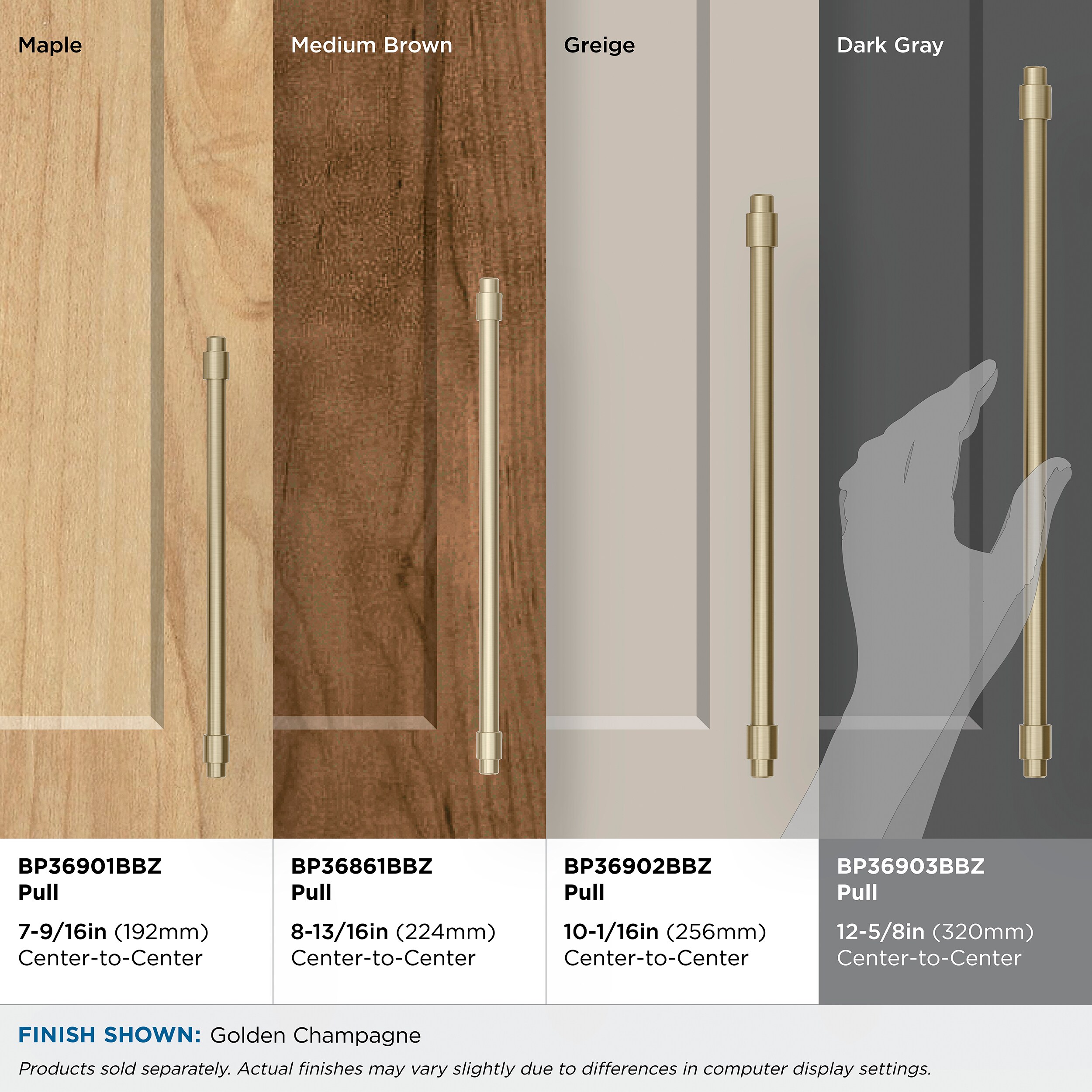 Amerock BP36903BBZ Cabinet-Pulls - View #6