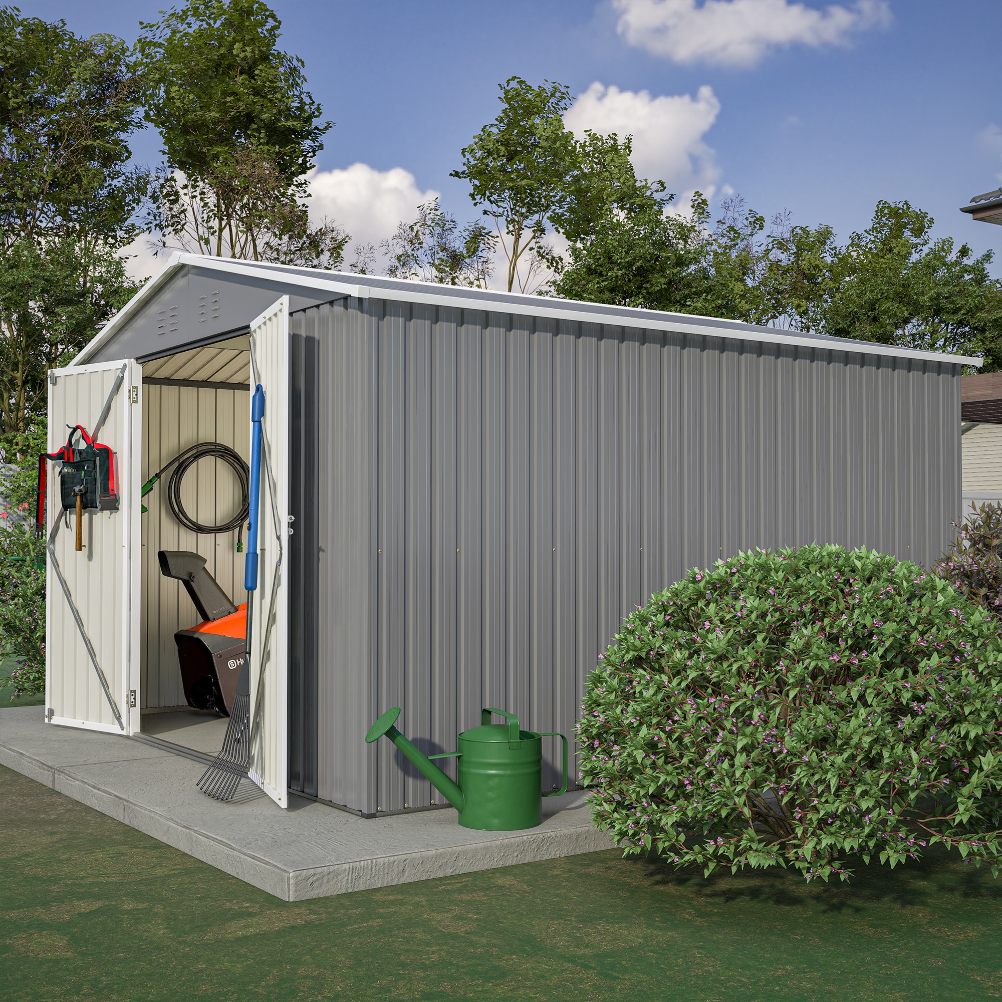 WELLFOR TWSG013-BN Metal-Storage-Buildings-Sheds - View #13