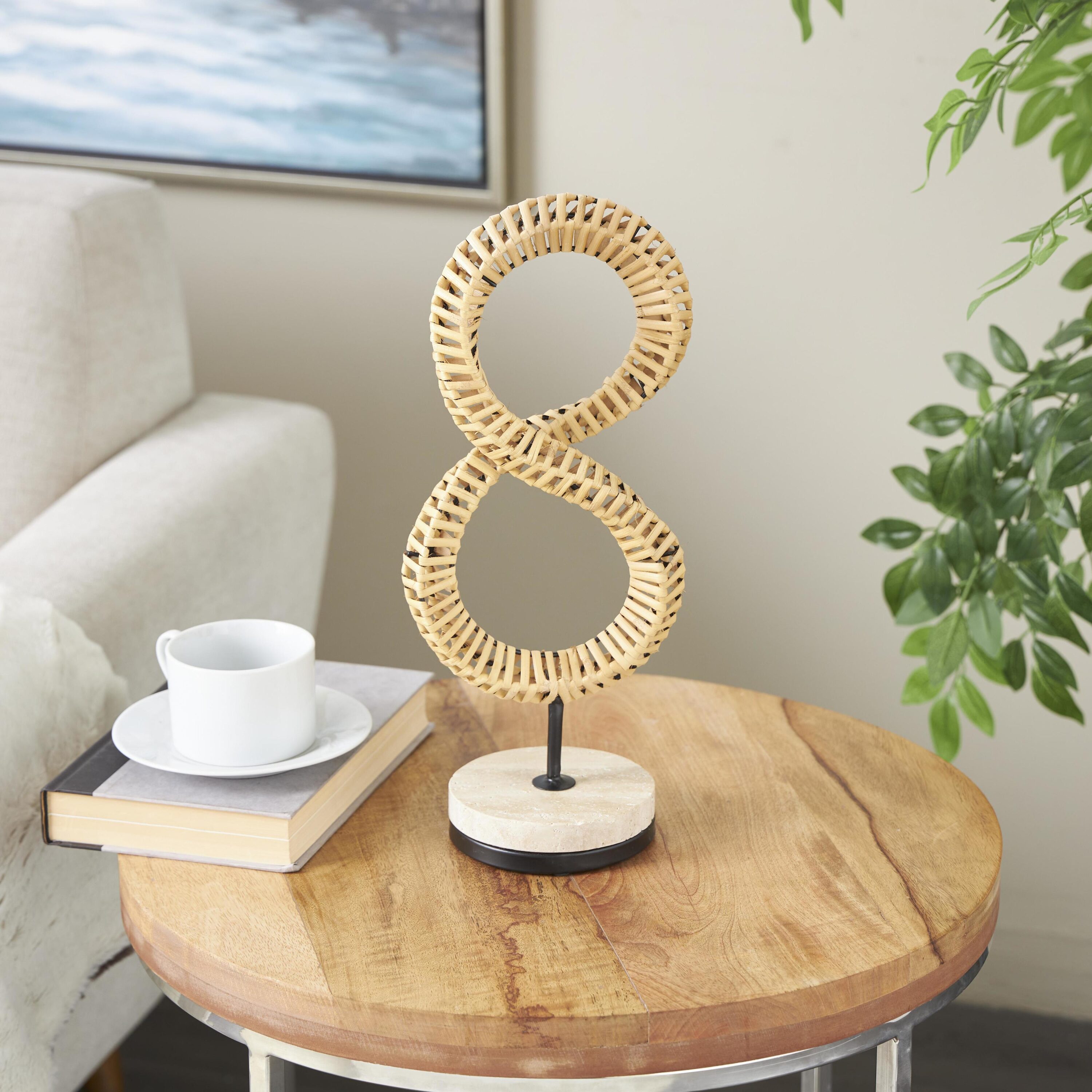 Grayson Lane 822854 Brown Rattan Country Sculpture