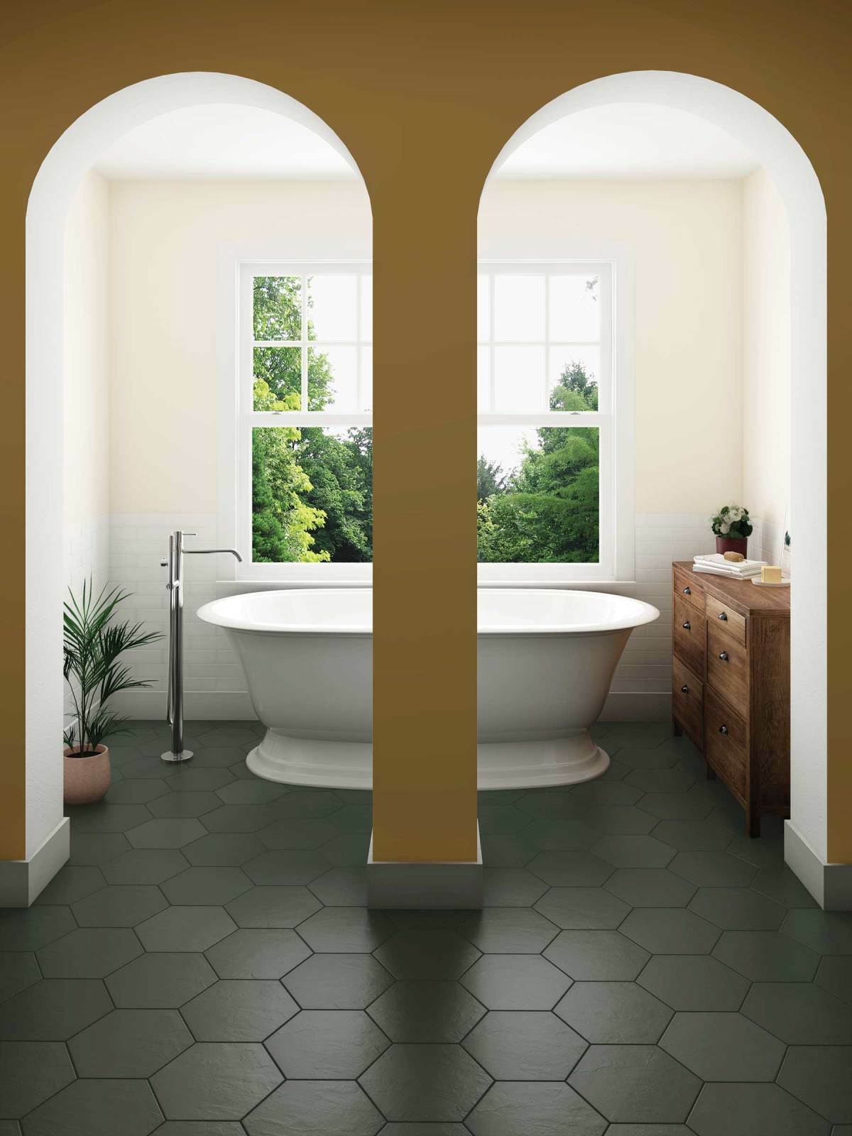 Bedrosians DECMAKMIGHEX10M Ceramic-Tile - View #3