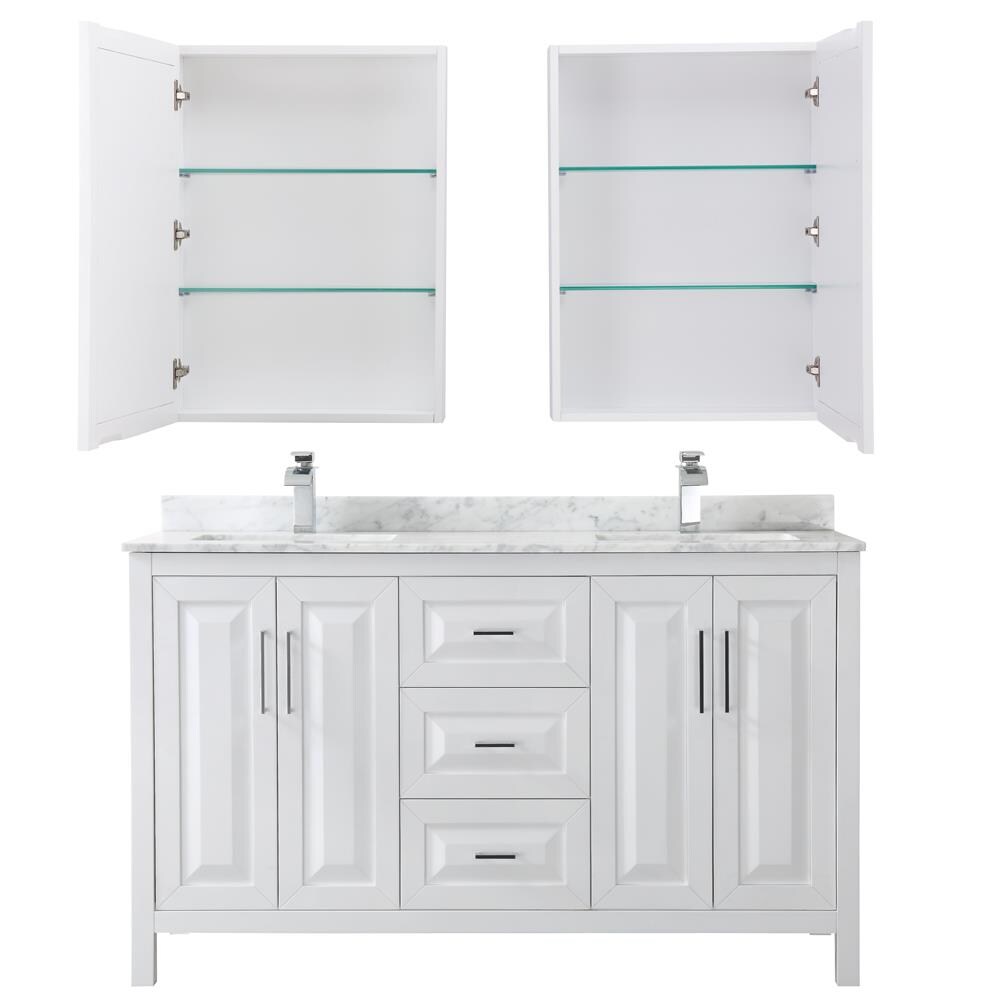 Wyndham Collection WCV252560DWHCMUNSMED Bath-Vanity-Combo - View #4