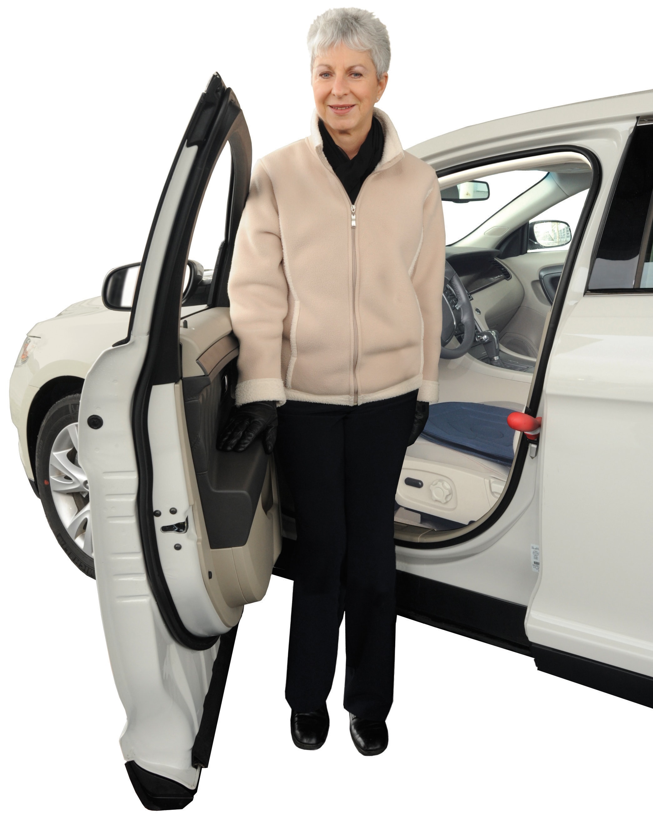 AutoMobility Solution Handybar & Swivel Seat Cushion by Standers for car  transfers.