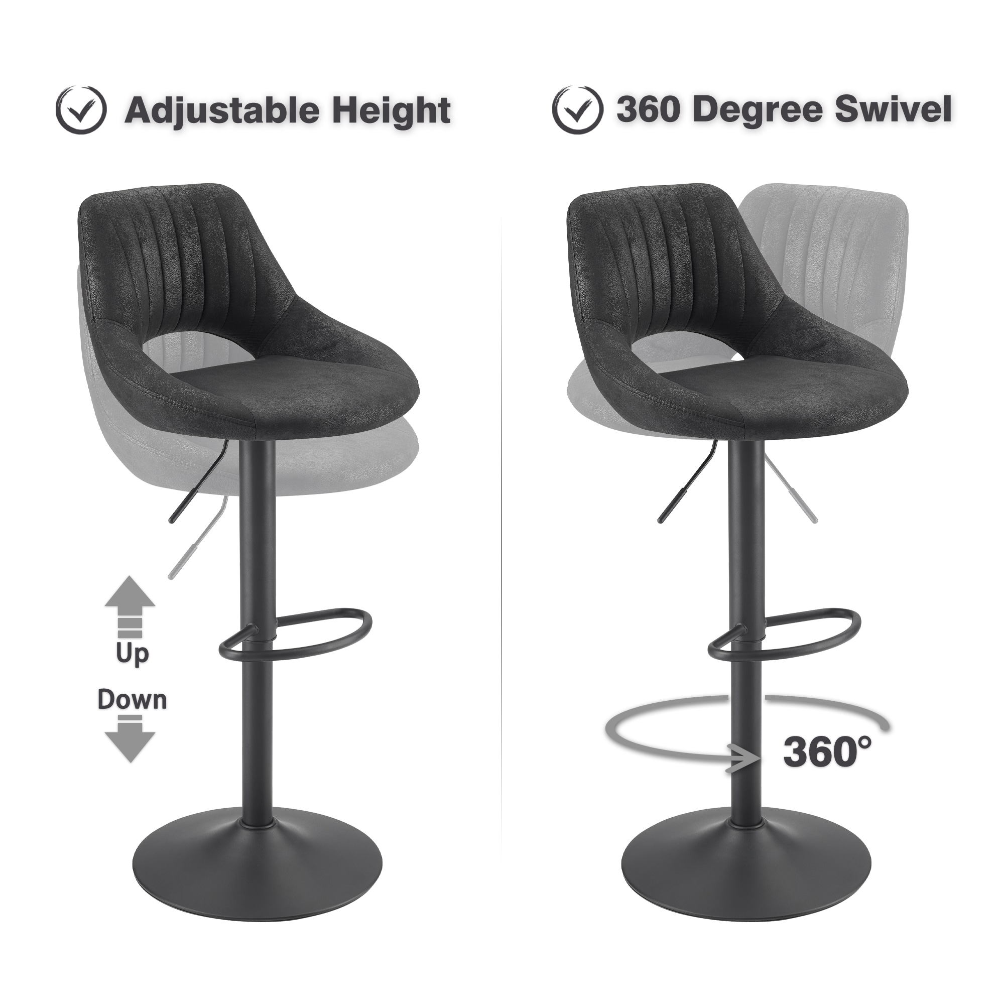 Art Leon BS003-BLACK stools - View #6