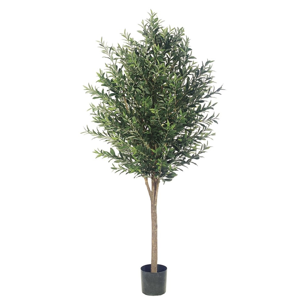 Allstate Floral LPO416-GR/TT 72-in Two Tone Green Indoor Floor Olive Artificial tree
