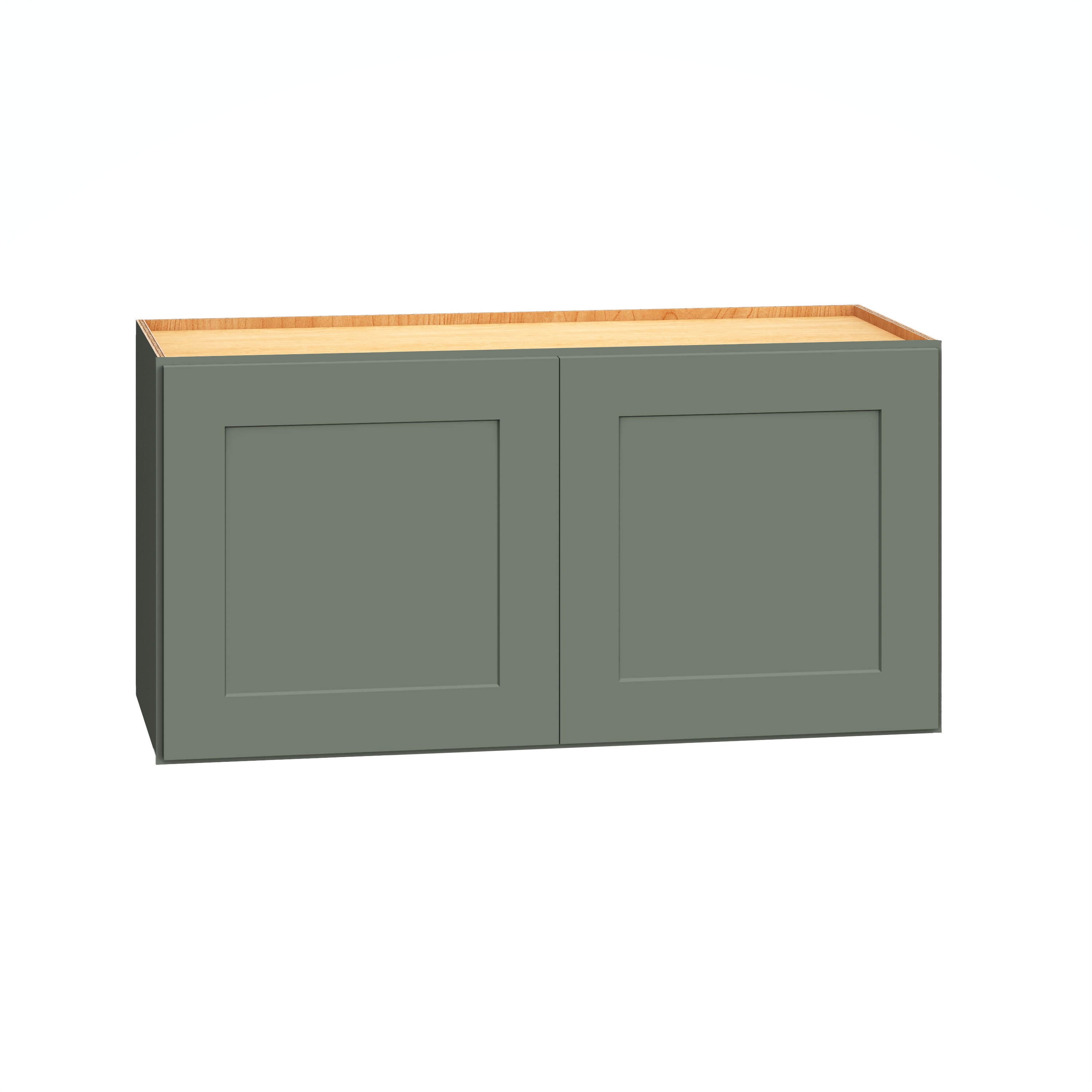 Diamond Express 61H-W3015 Jamestown 30-in W x 15-in H x 12-in D Retreat Green Wall Fully assembled Plywood Cabinet (Recessed Panel Shaker)