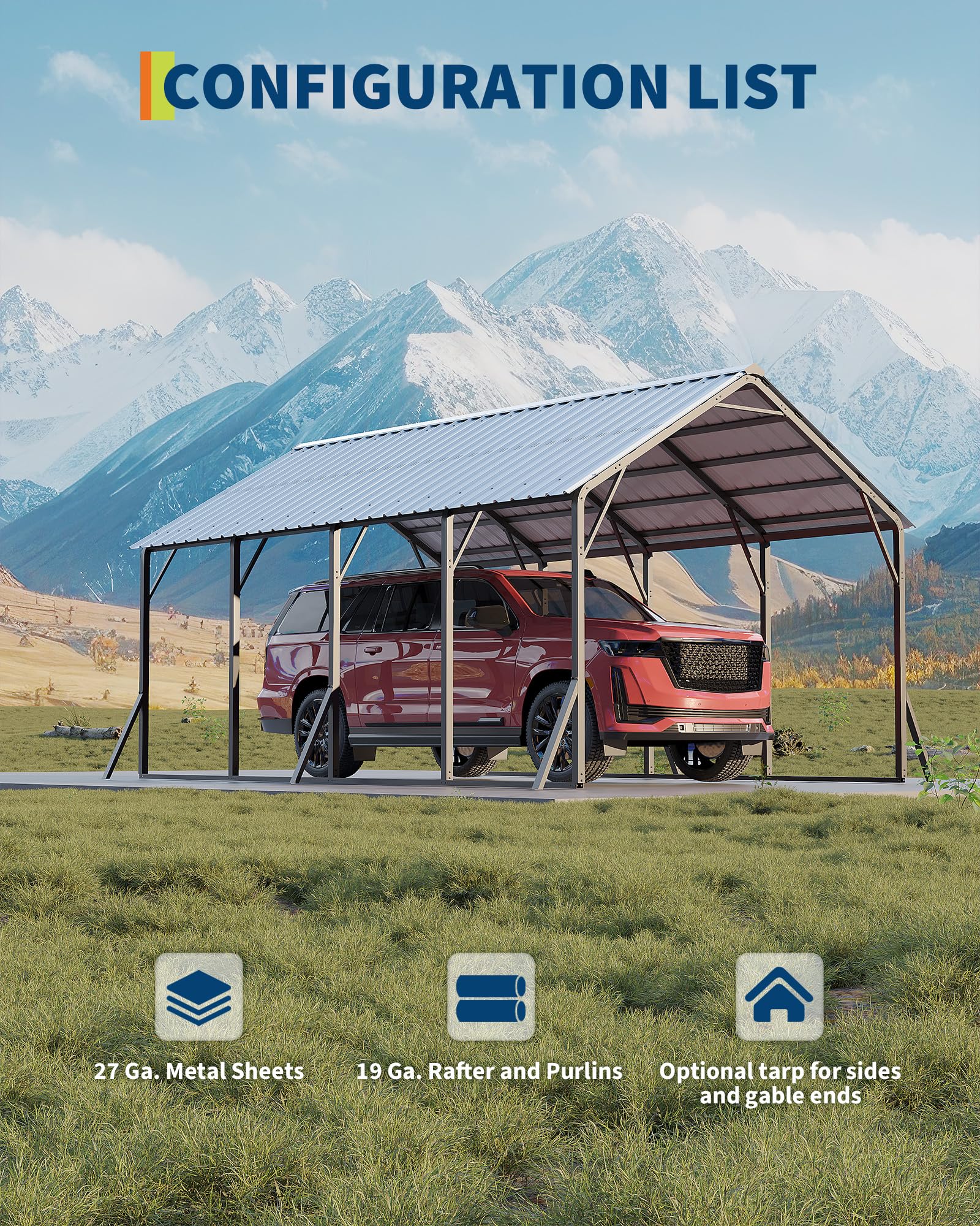 GarveeLife LMYCP-AL350185 Carport-Covers - View #5