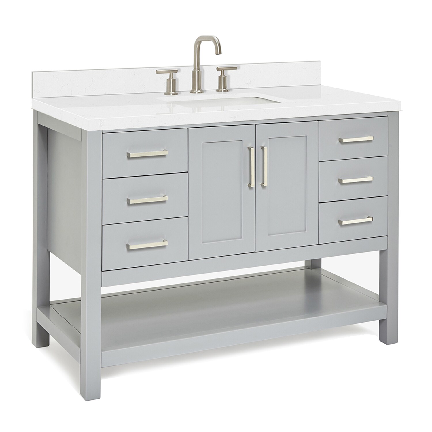 ARIEL S048SCQRVOGRY Bath-Vanity-Combo - View #7