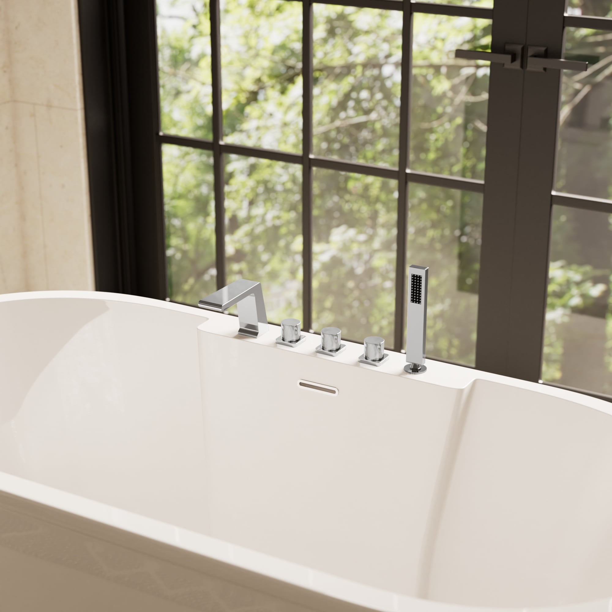 GRANDJOY SGF10GJ-09CH Roman-Tub-Faucets - View #2
