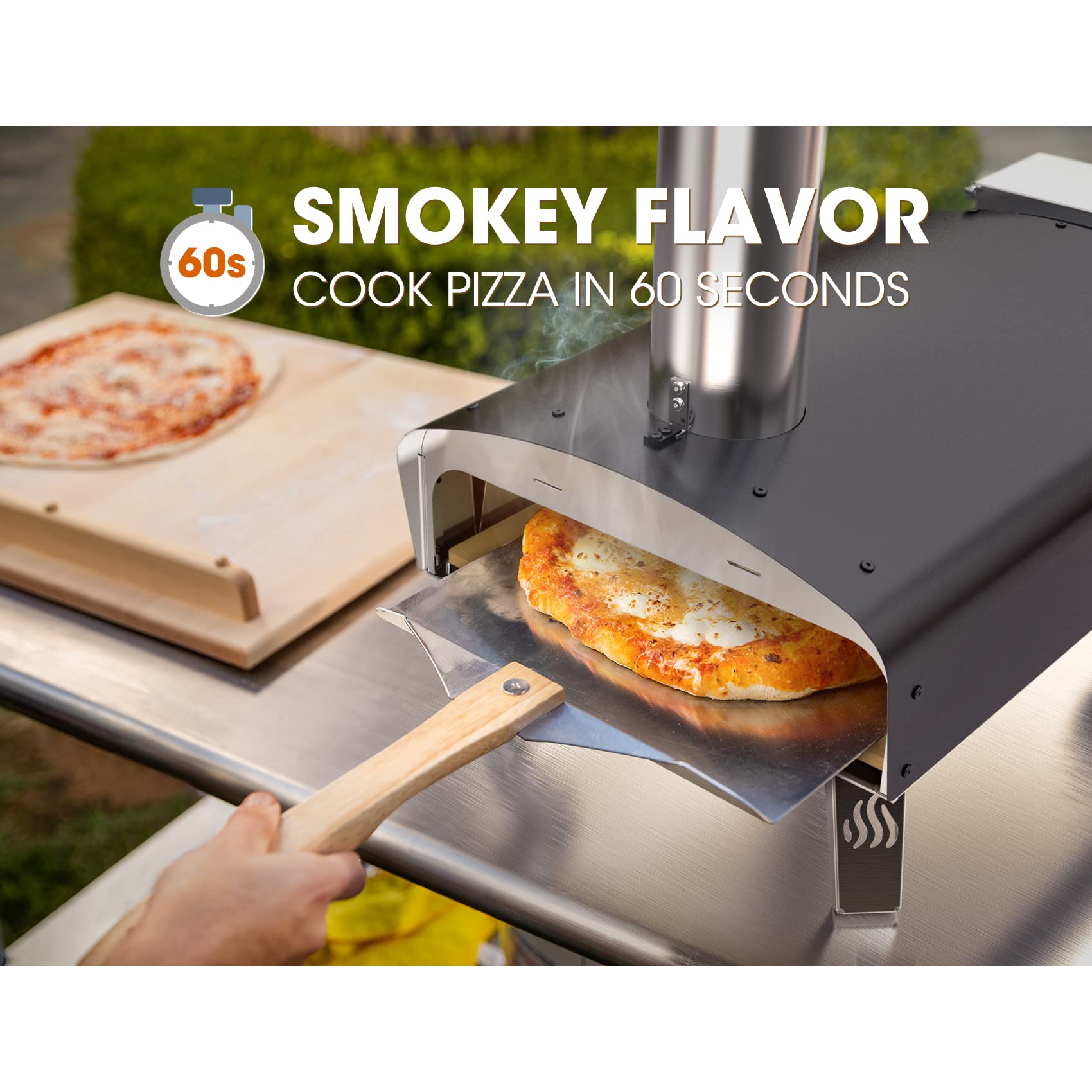 LTMATE LSF-BRK6073-BK1 Outdoor-Pizza-Ovens - View #4
