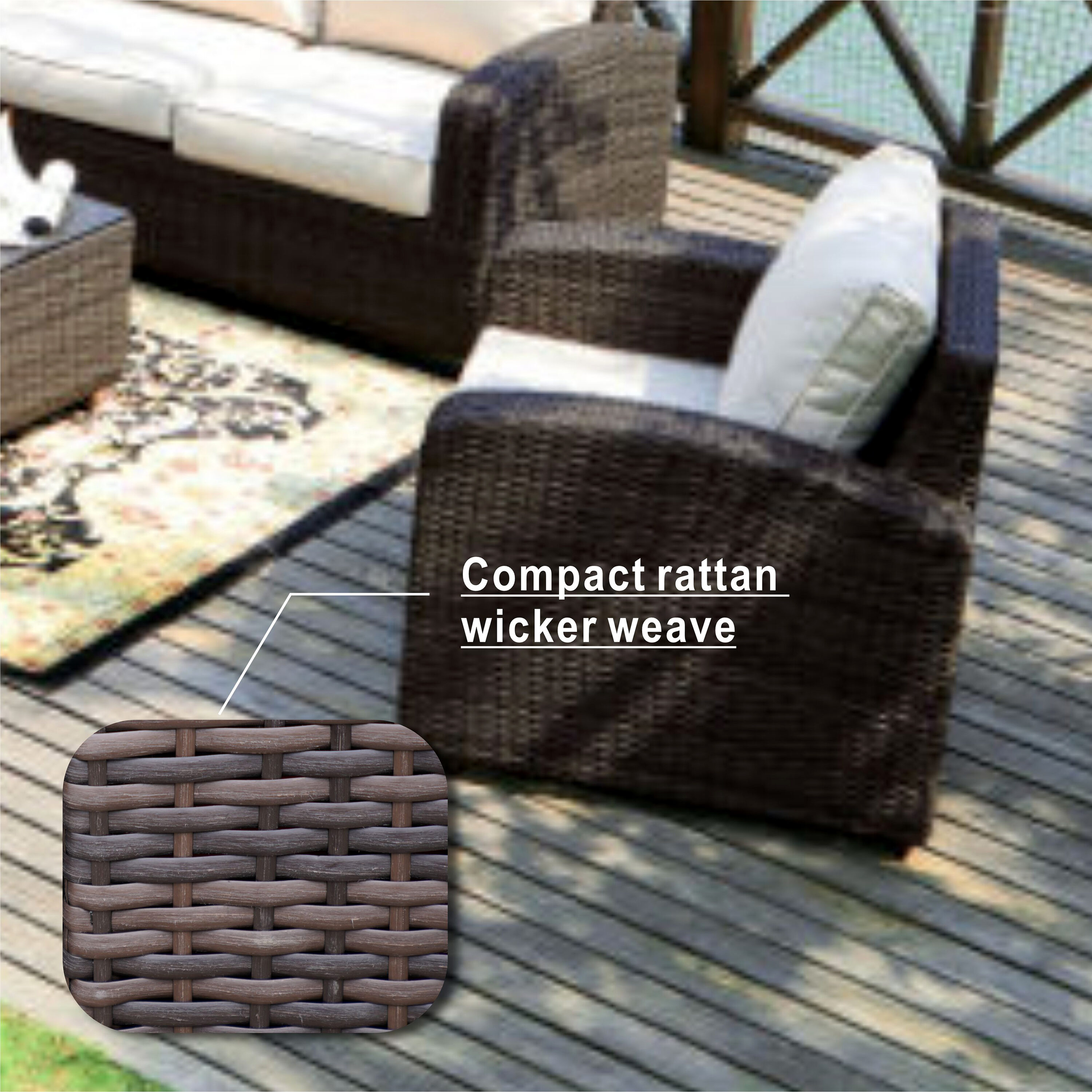 Moda Furnishings CMAG-1516R-BR Patio-Conversation-Sets - View #7
