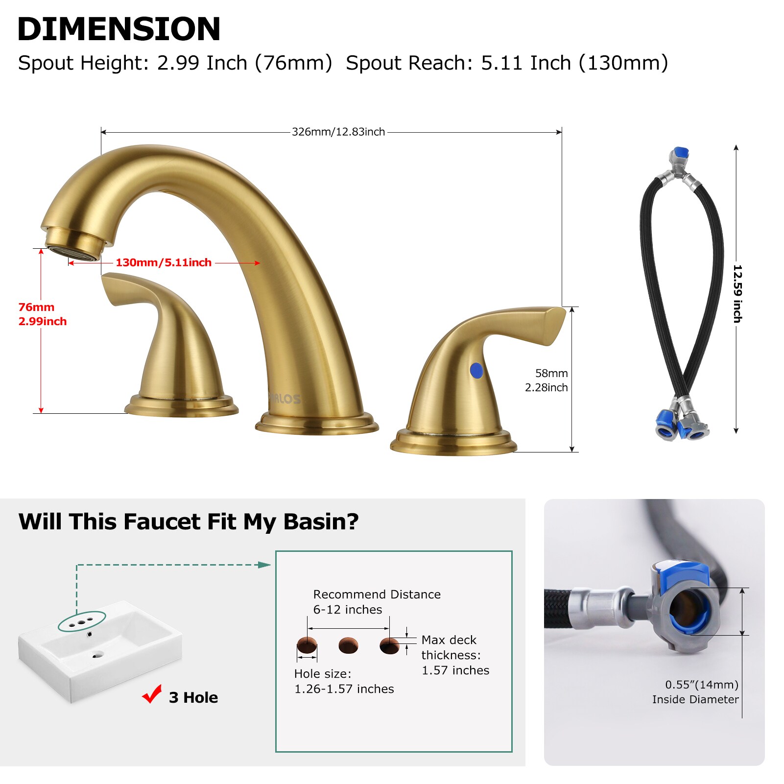 PARLOS 1435008PD Lavatory-Faucets - View #6