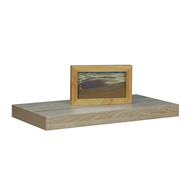 Home Basics Oak Wood Floating Shelf 18, What Kind Of Wood Should I Use For Floating Shelves