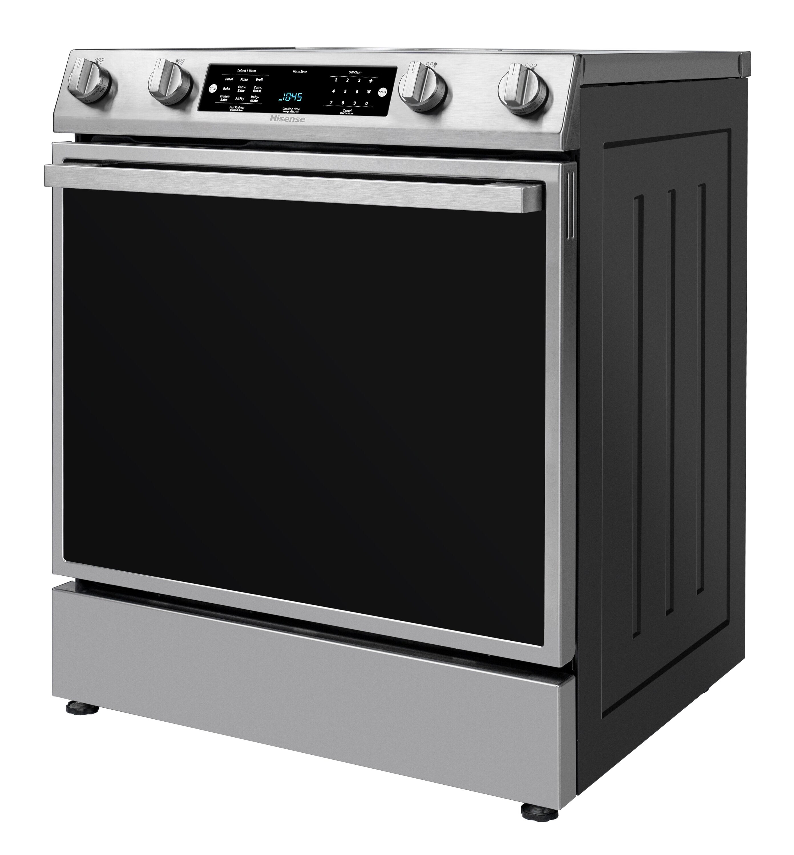 Frigidaire 30-in Glass Top 5 Burners 5.4-cu ft Steam Cleaning Freestanding  Electric Range (Fingerprint Resistant Stainless Steel)