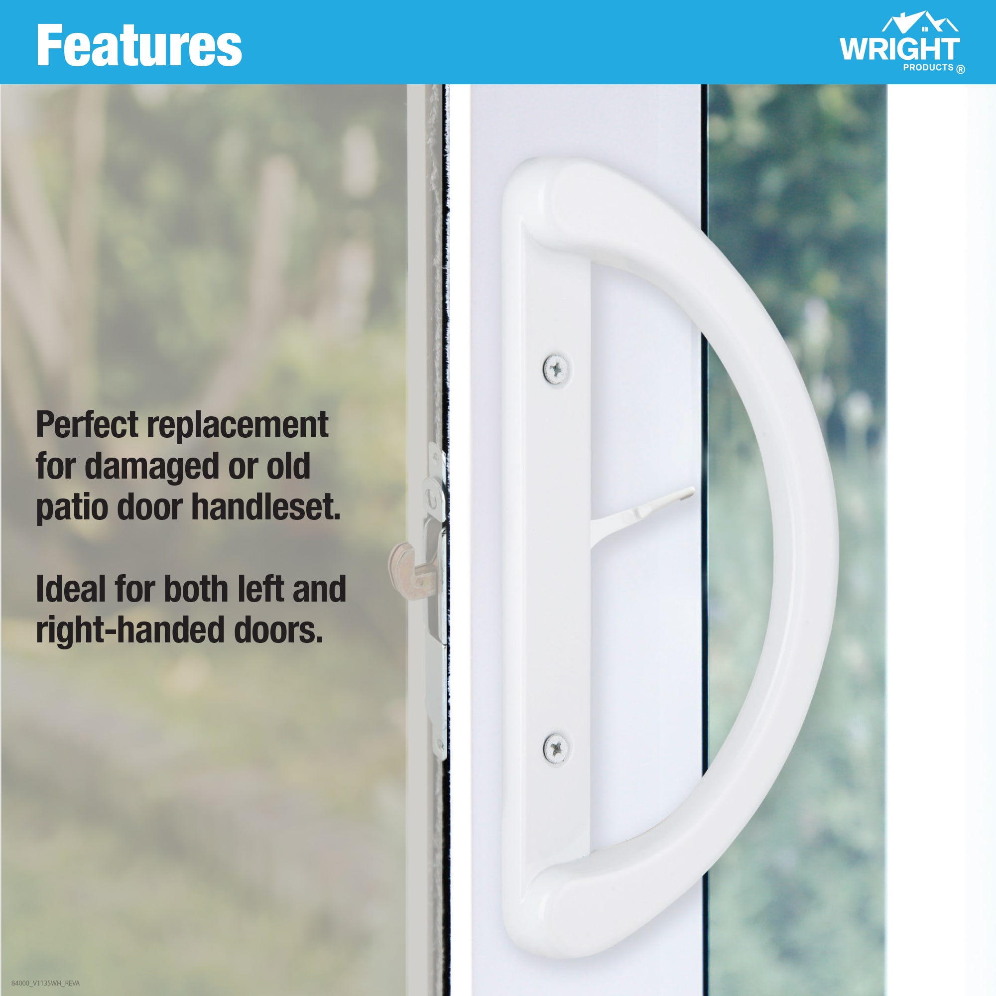 WRIGHT PRODUCTS V1135WH Sliding-Patio-Door-Handles - View #4