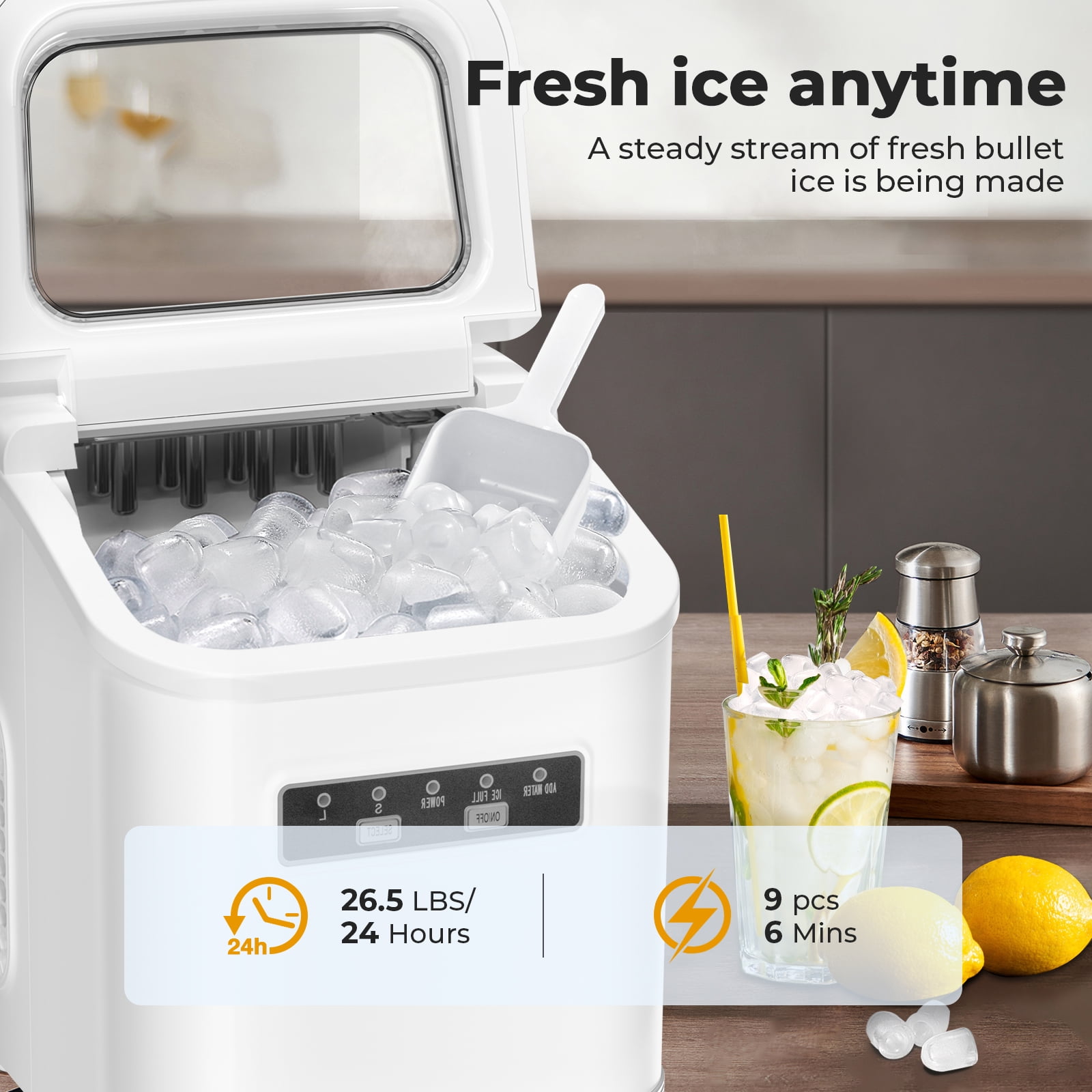 Antarctic Star Z5812K-WHITE Commercial-Ice-Makers - View #3
