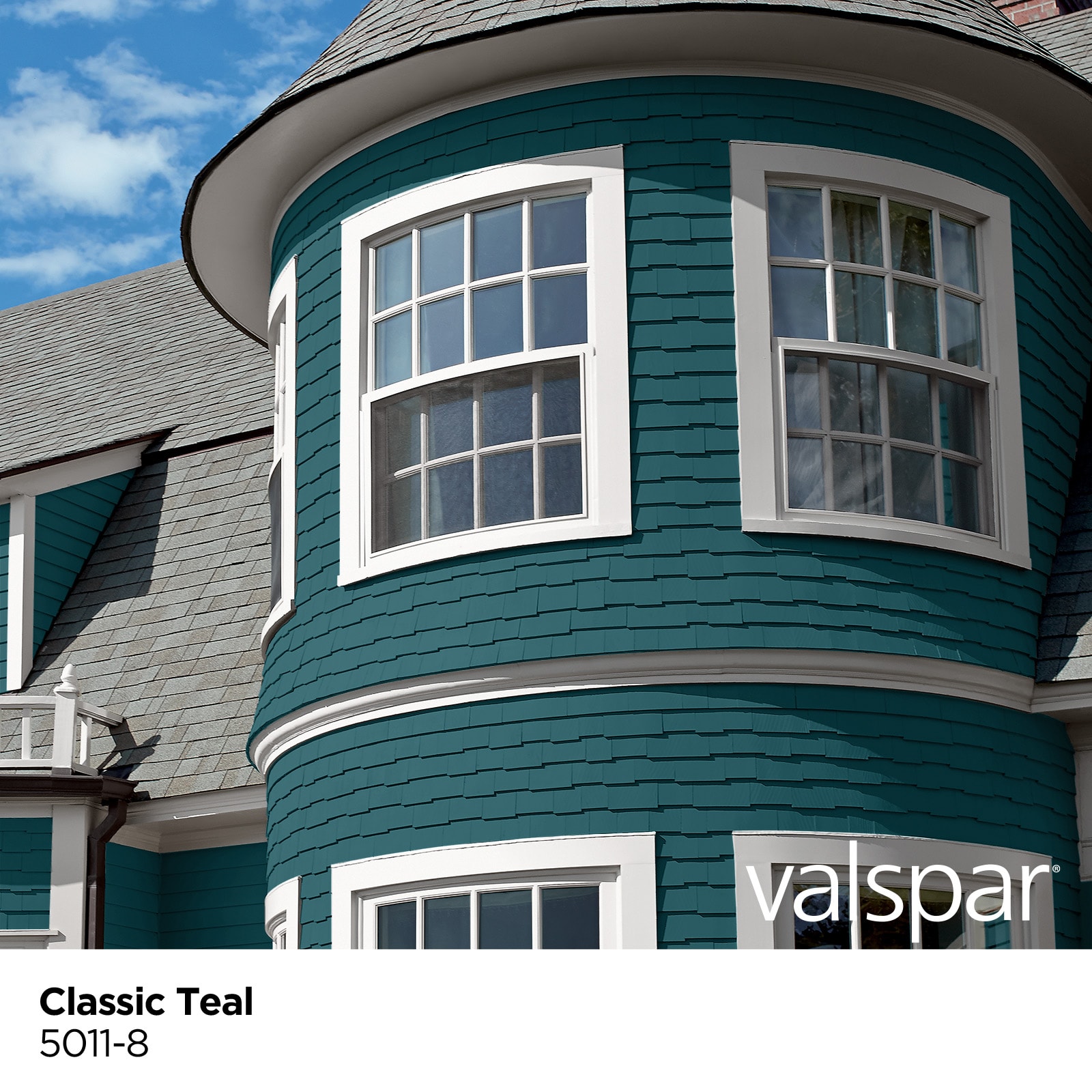 Teal exterior on sale paint colors