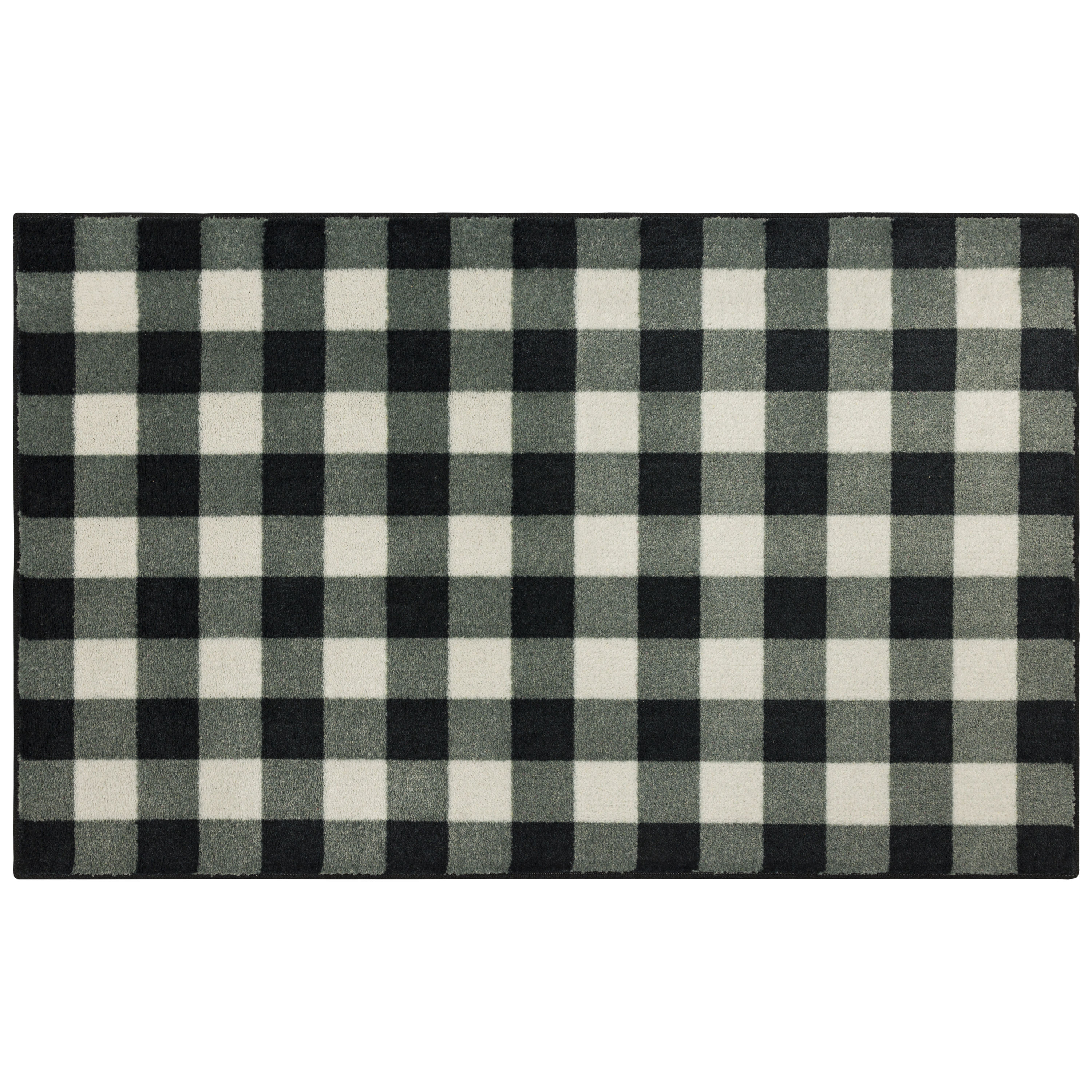 Achim Anti Fatigue Mat - Buffalo Check, Black