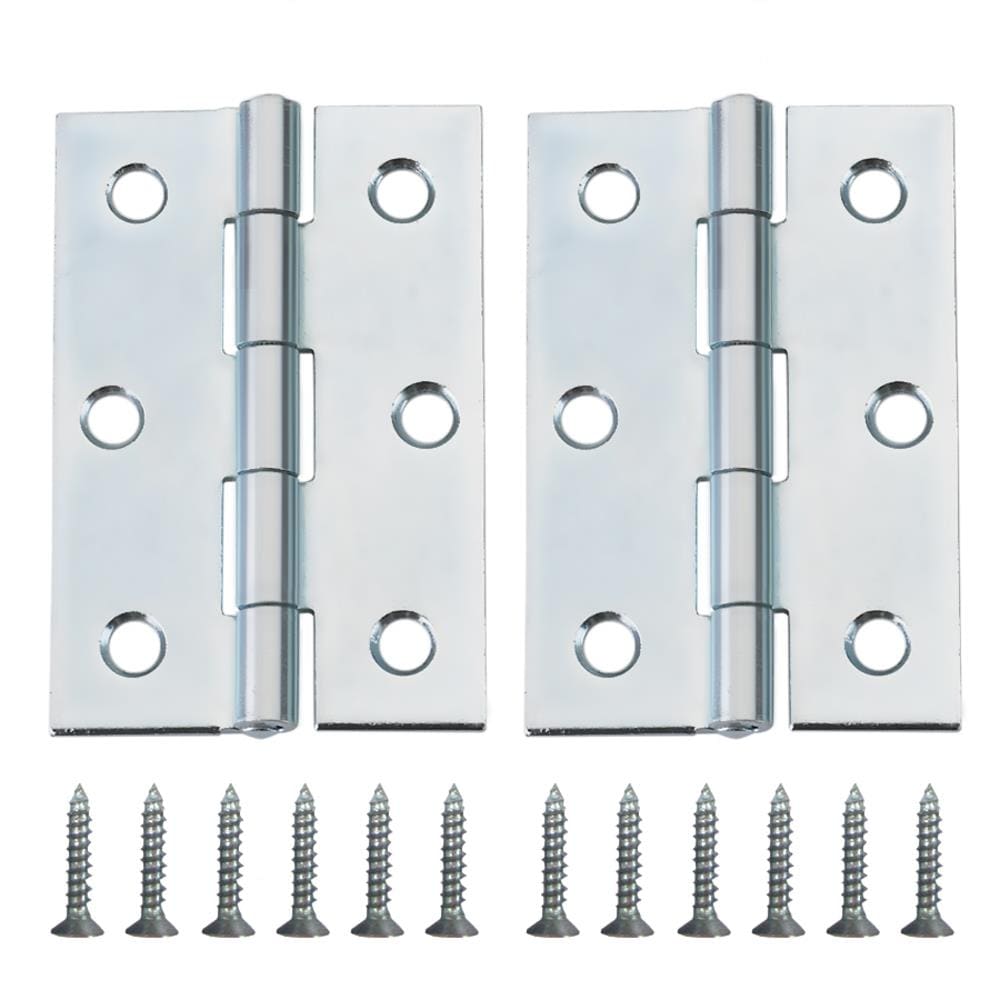 Gatehouse 2-1/2-in H Silver Mortise Interior/Exterior Door Hinge (2 ...
