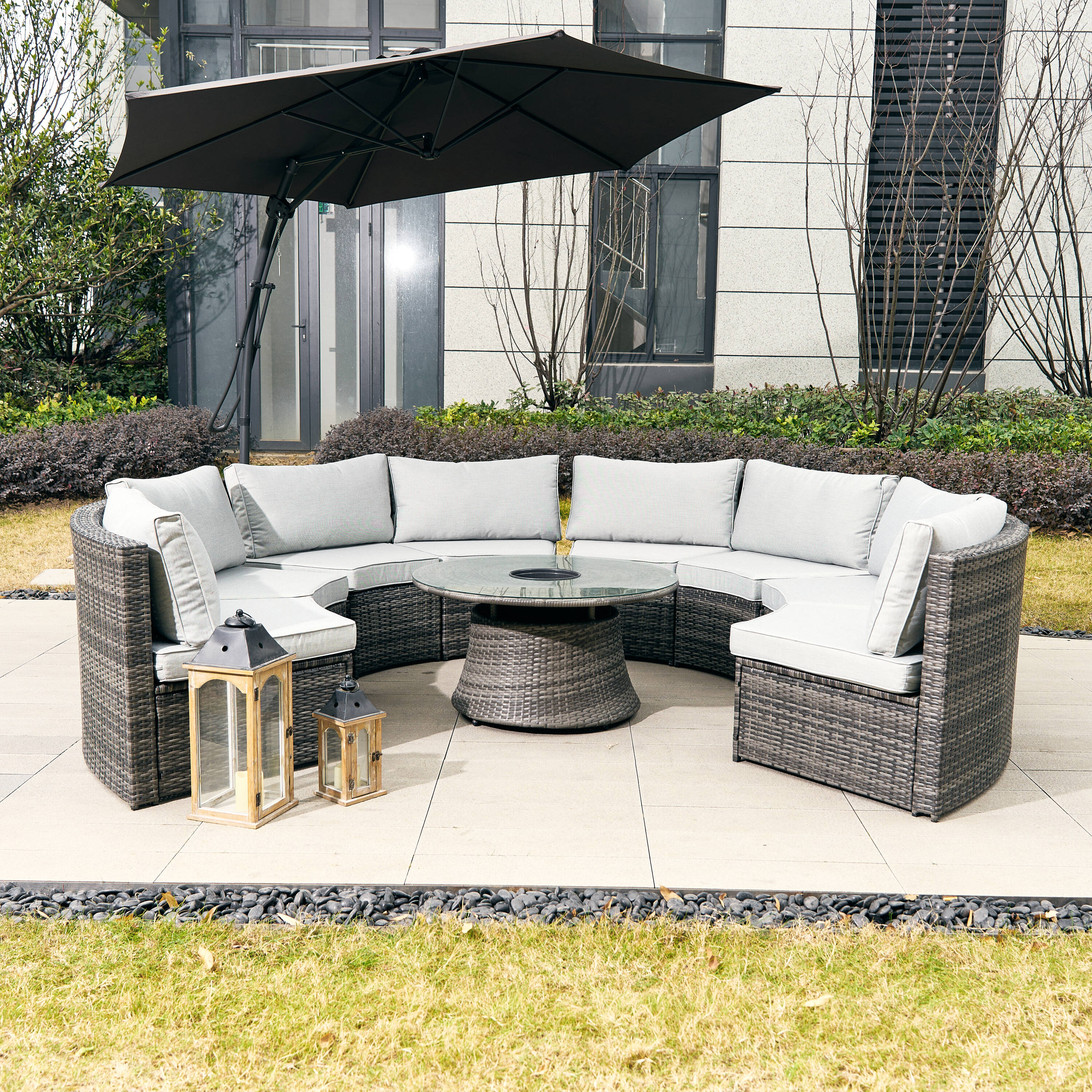 Direct Wicker DWS-1205B8SS&TA-G Patio-Conversation-Sets - View #4